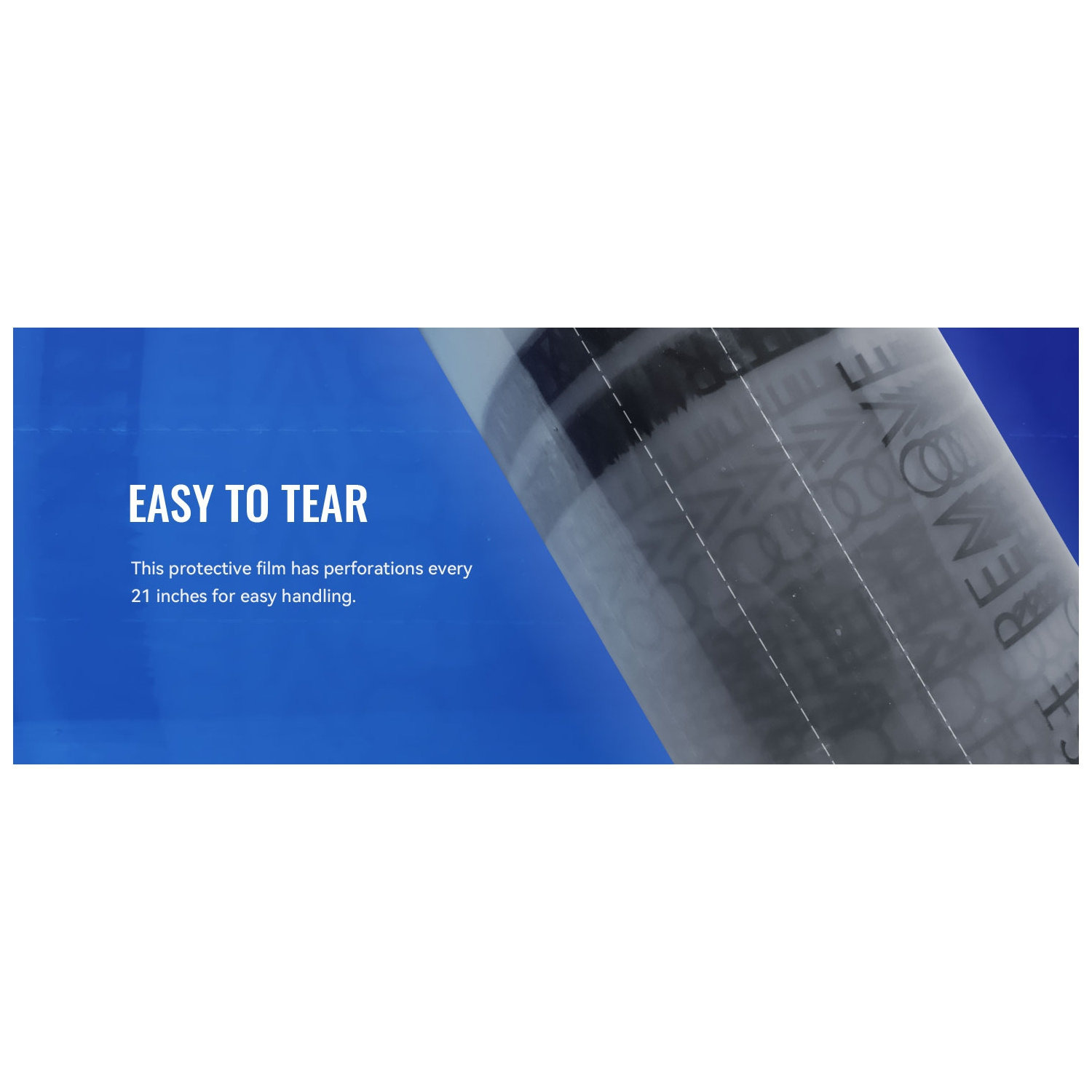 Tapis de voiture HFS(R), adhésif transparent, protecteur de tapis de voiture, feuille de protection pour point d'arrêt, rouleau, 24&nbsp;po x 200 pi,