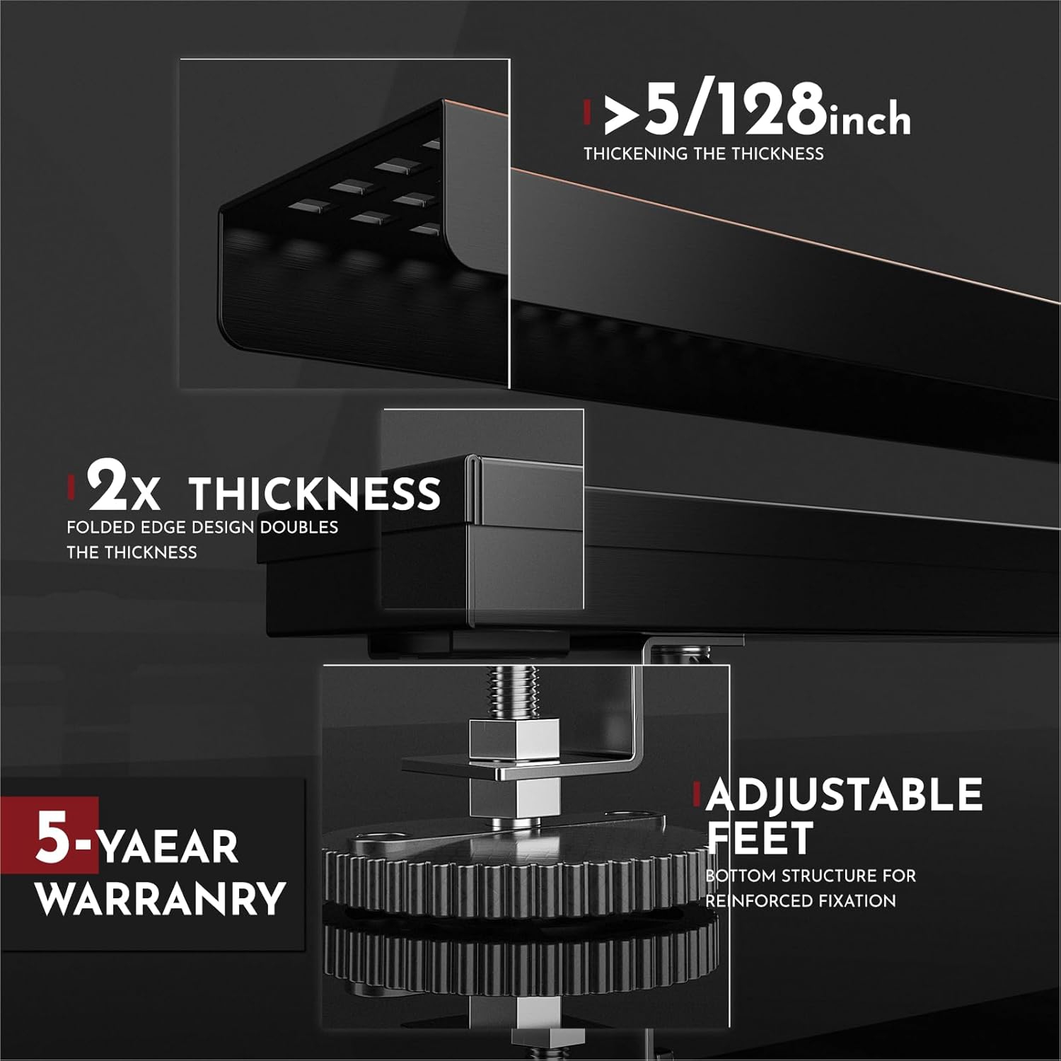 WEBANG 24 Inch Linear Shower Drain Rectangular Floor Drain with Accessories Square Hole Pattern Cover Grate Removable SUS304 Stainless Steel CUPC