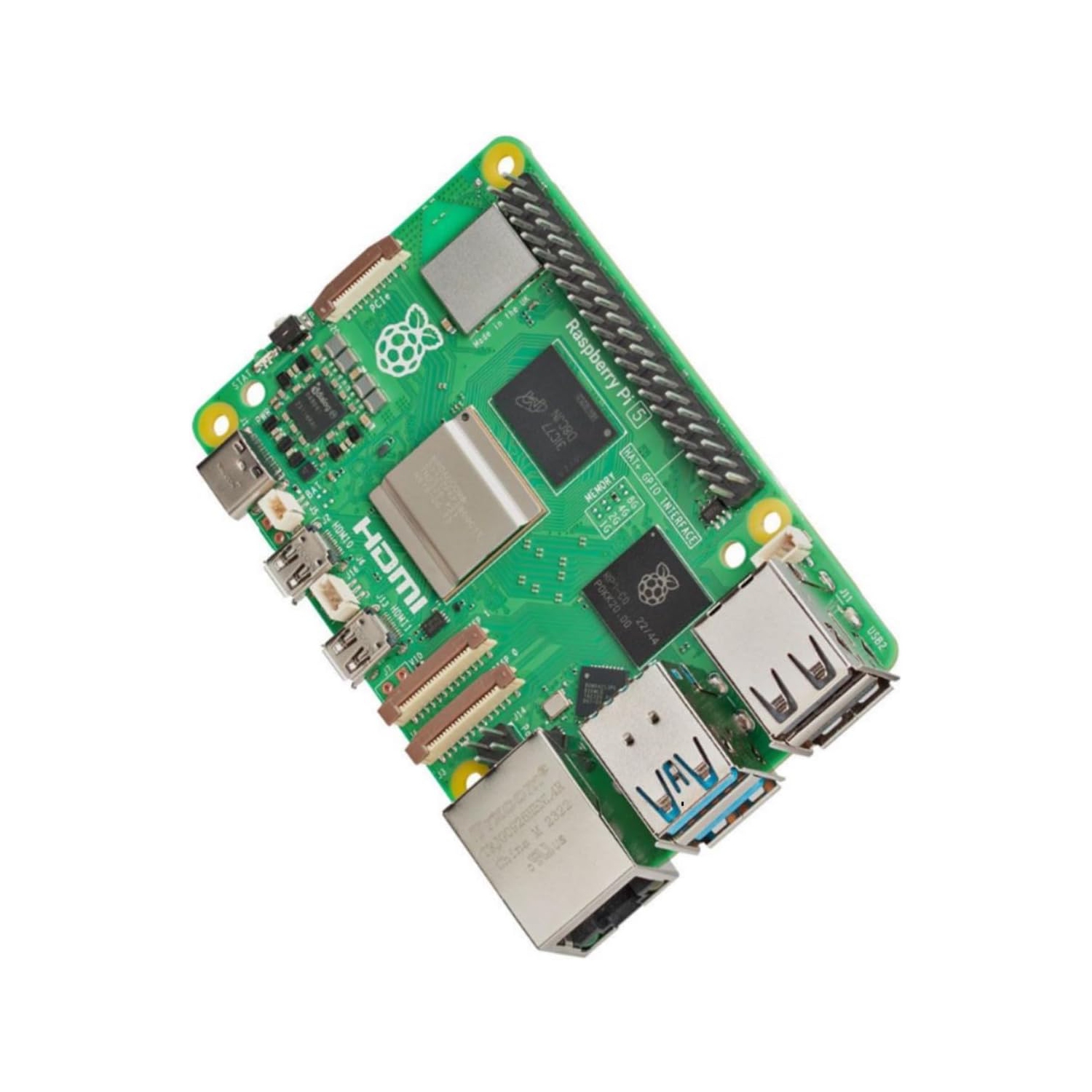 Raspberry Pi 5 4GB - 2.4GHz Quad-Core ARM Cortex-A76, Dual-Band Wi-Fi, Bluetooth 5.0