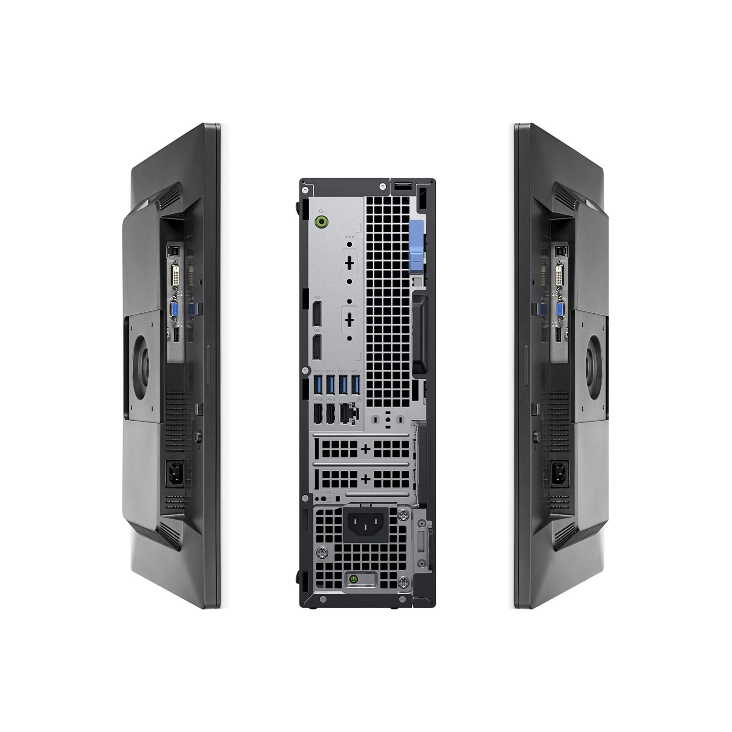 (Refurbished Excellent) Dell OptiPlex 5070 SFF Desktop Bundle | Intel Core i5, 16GB RAM, 512GB SSD, Windows 11 Pro + Dual HP 23” Monitors, Keyboard,