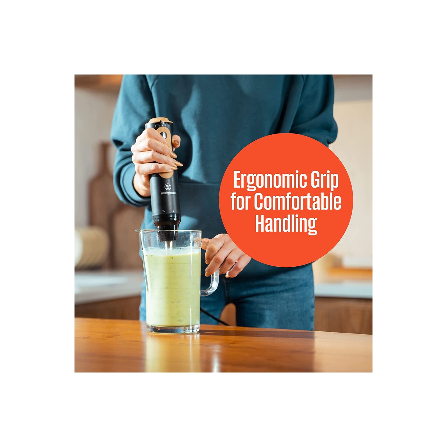 Mélangeur à main de la collection en faux bois de Westinghouse