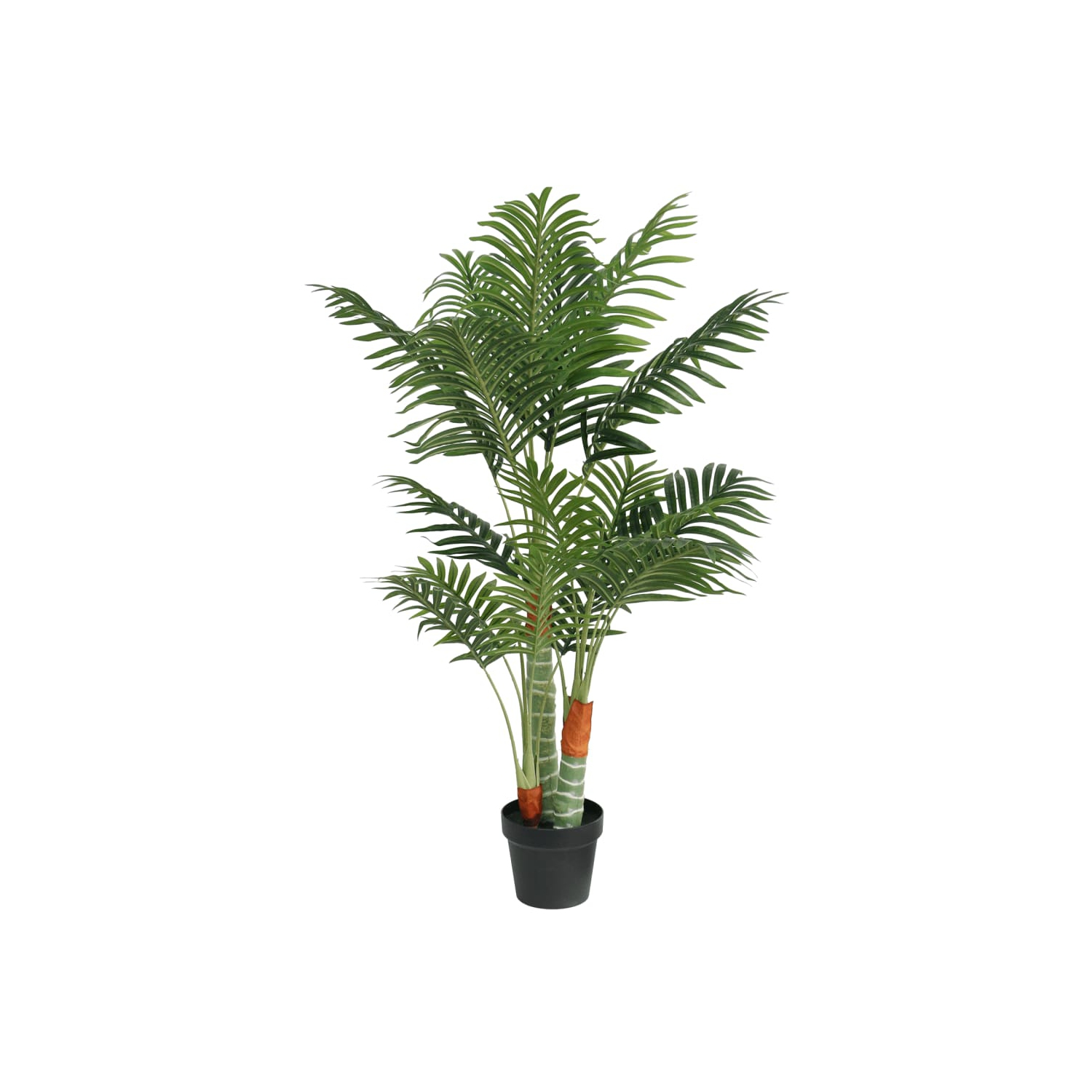 vidaXL Artificial Palm Tree with 3 Trunks Green 120 cm PP