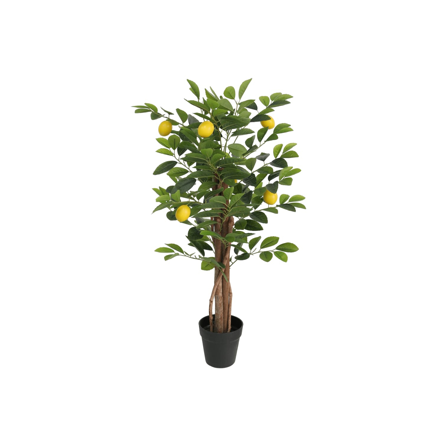 Citron artificiel vidaXL avec 3 troncs 85&nbsp;cm vert PP