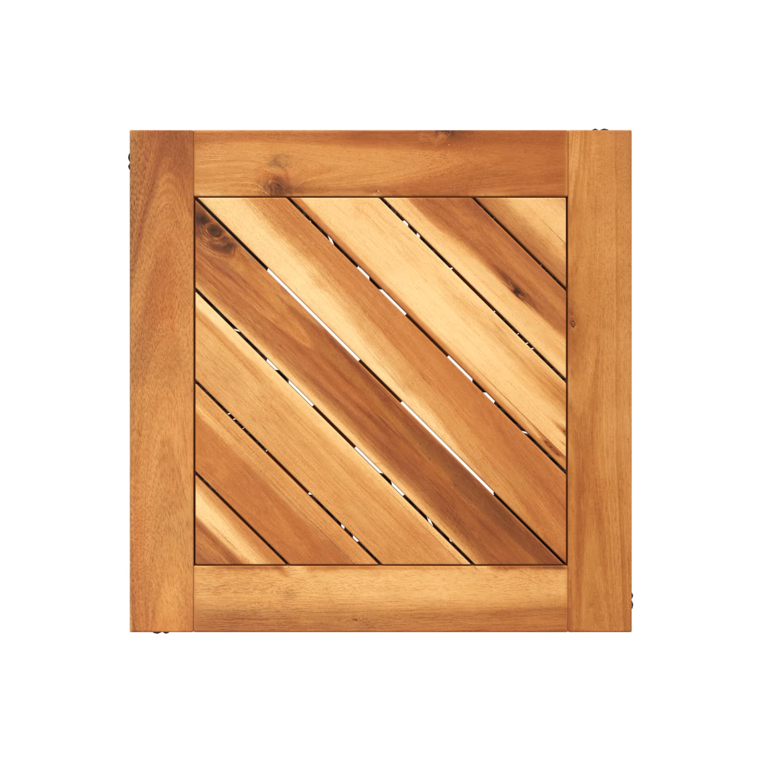 Table basse vidaXL avec base en fil métallique 38 x 38 x 38&nbsp;cm noir bois massif acacia