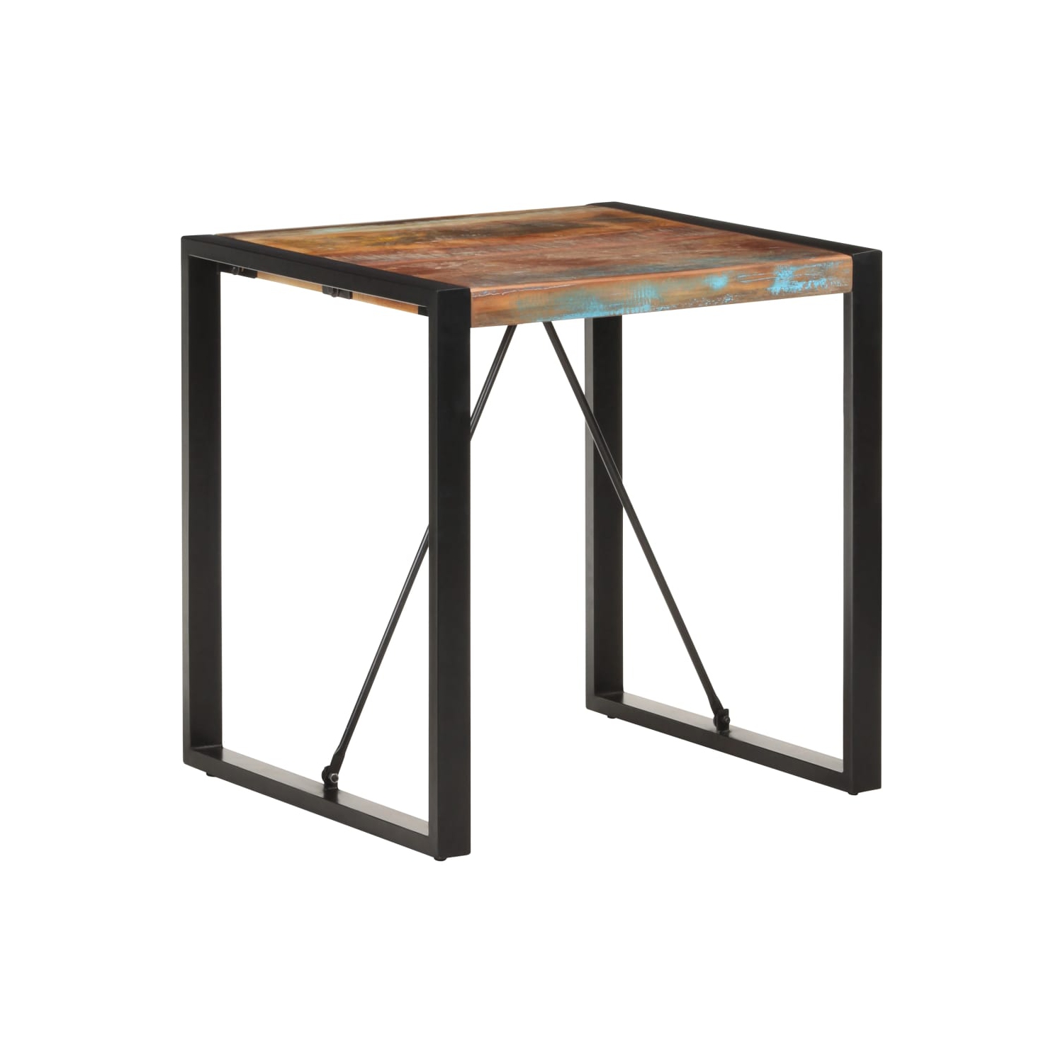 vidaXL Dining Table 70x70x75 cm Solid Reclaimed Wood