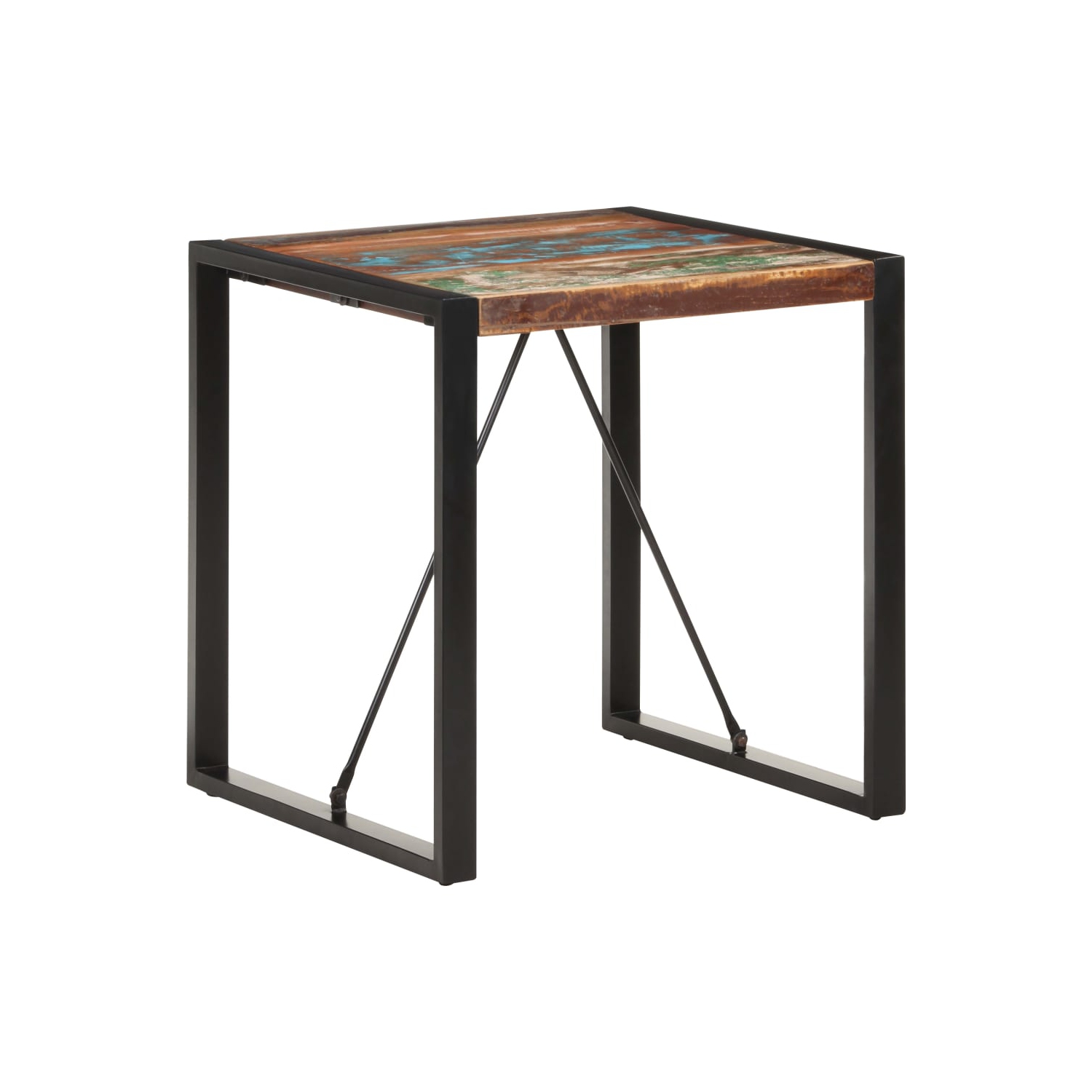 vidaXL Dining Table 70x70x75 cm Solid Reclaimed Wood