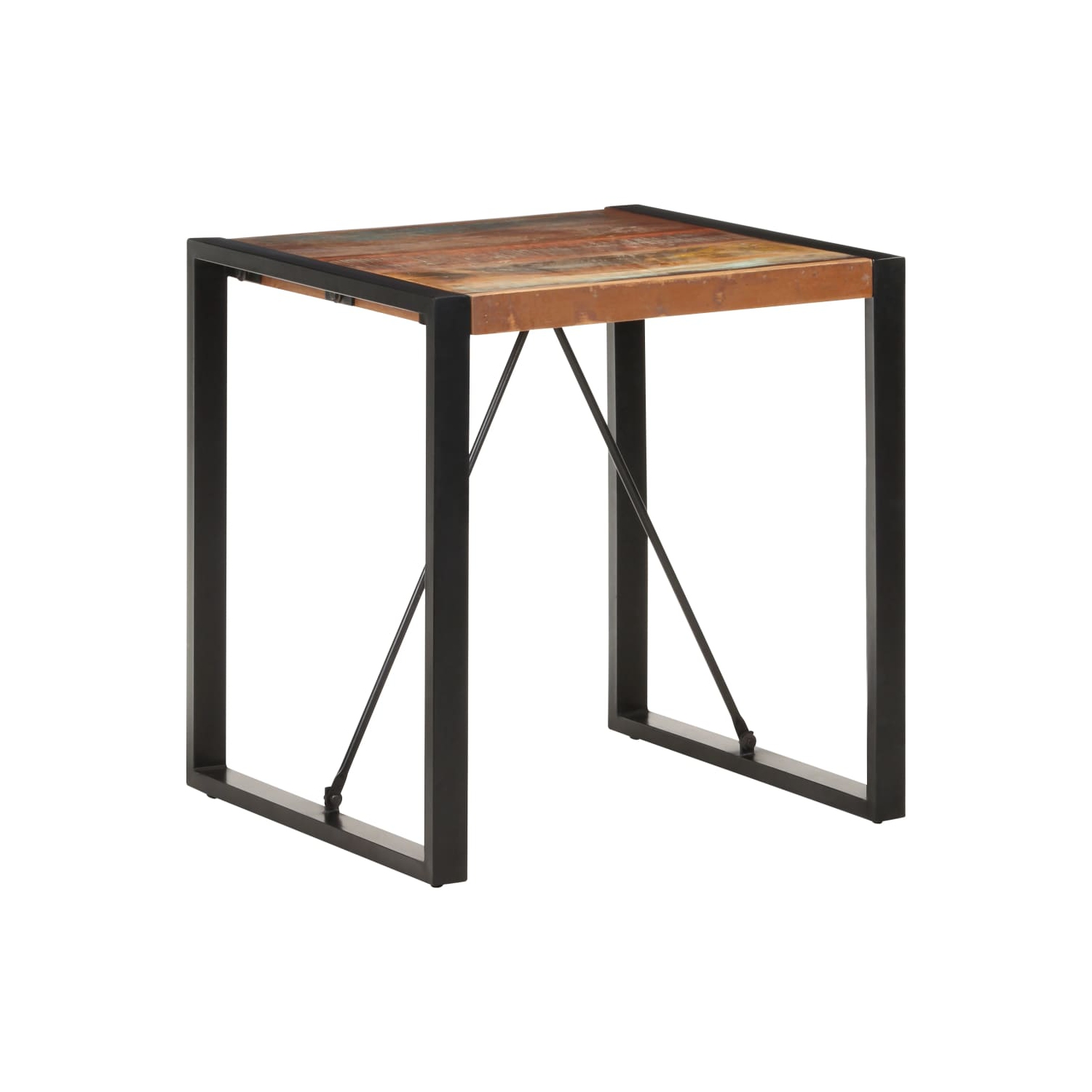 vidaXL Dining Table 70x70x75 cm Solid Reclaimed Wood