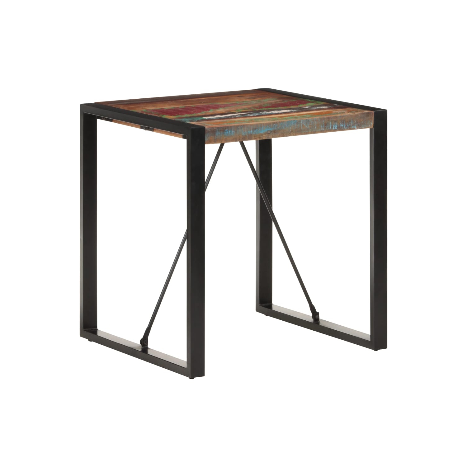vidaXL Dining Table 70x70x75 cm Solid Reclaimed Wood