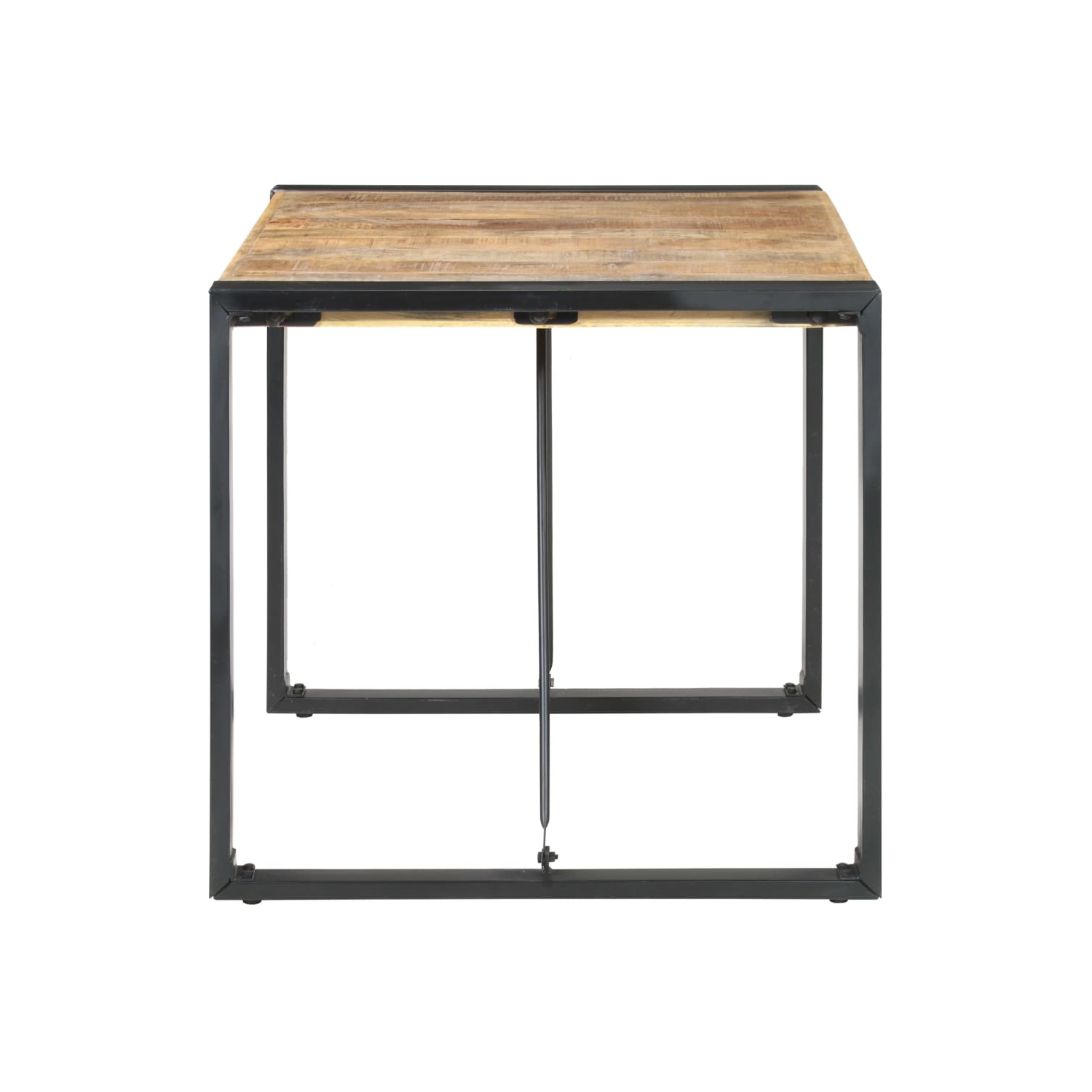 Table à dîner vidaXL 80 x 80 x 75&nbsp;cm bois de manguier brut