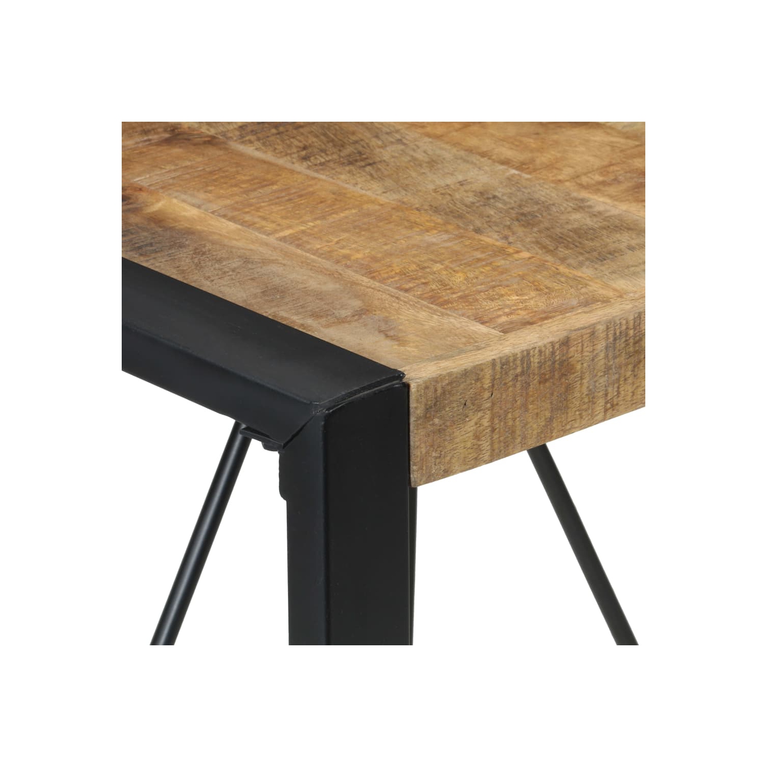 Table à dîner vidaXL 80 x 80 x 75&nbsp;cm bois de manguier brut