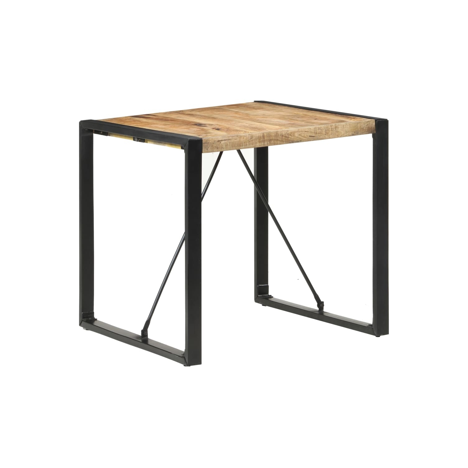 Table à dîner vidaXL 80 x 80 x 75&nbsp;cm bois de manguier brut