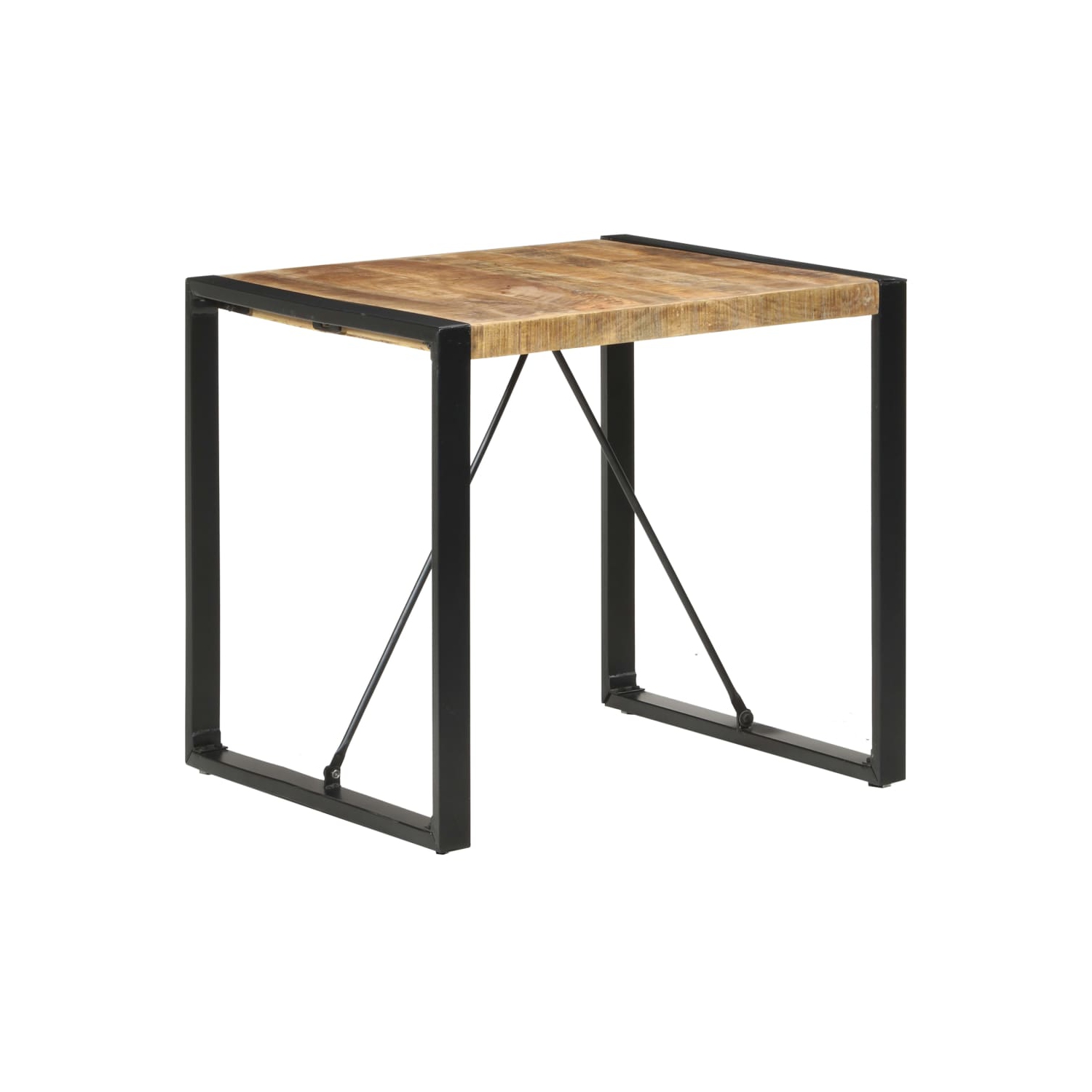 Table à dîner vidaXL 80 x 80 x 75&nbsp;cm bois de manguier brut
