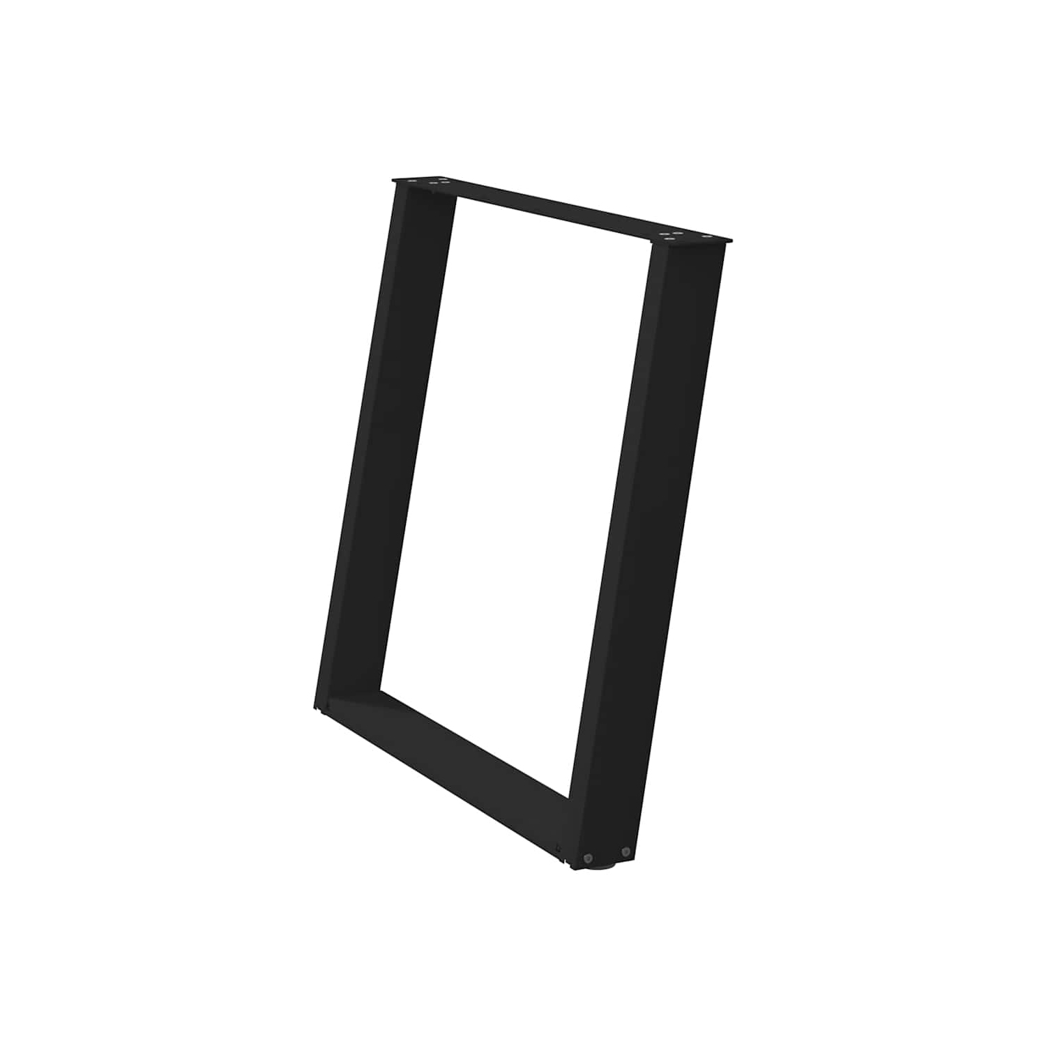 vidaXL Dining Table Legs U-Shaped 2 pcs Black 70x(72-73) cm Steel