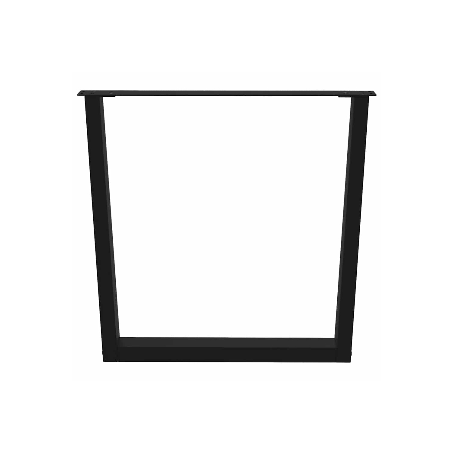 vidaXL Dining Table Legs V-Shape 2 pcs Black 80x(72-73.3) cm Steel