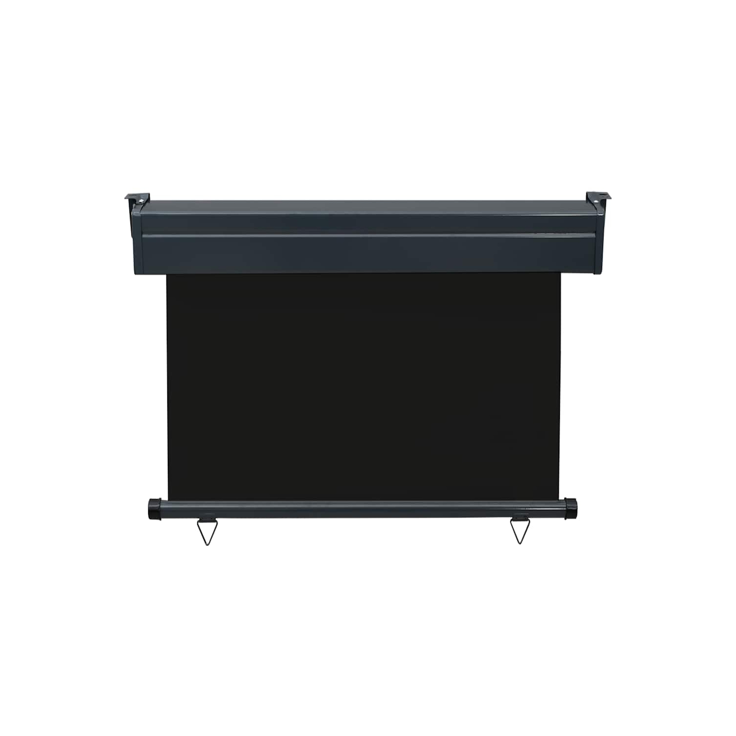 vidaXL Balcony Side Awning 105x250 cm Black