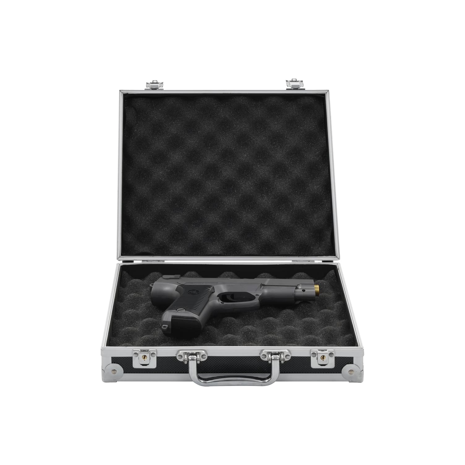 vidaXL Gun Case Aluminium ABS Black