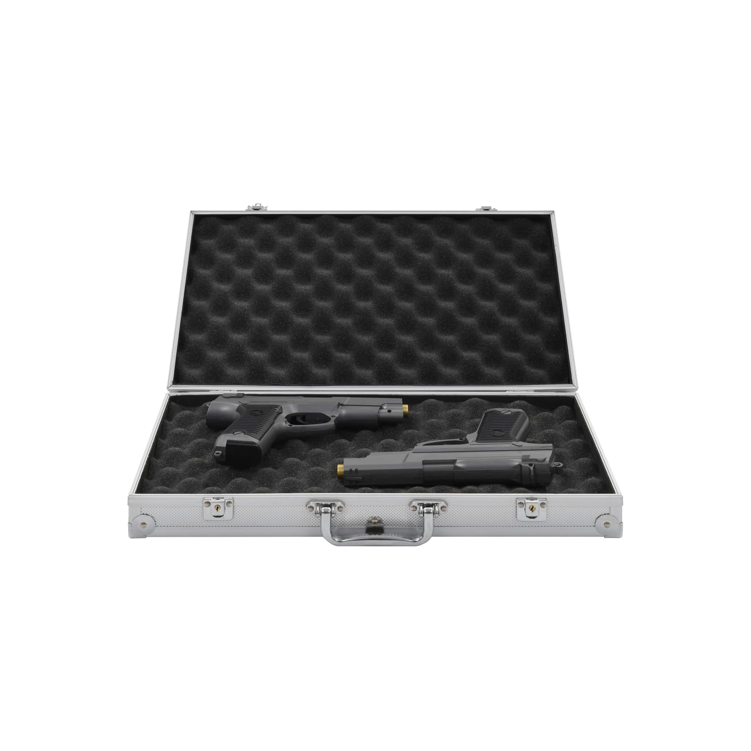 vidaXL Gun Case Aluminium ABS Silver