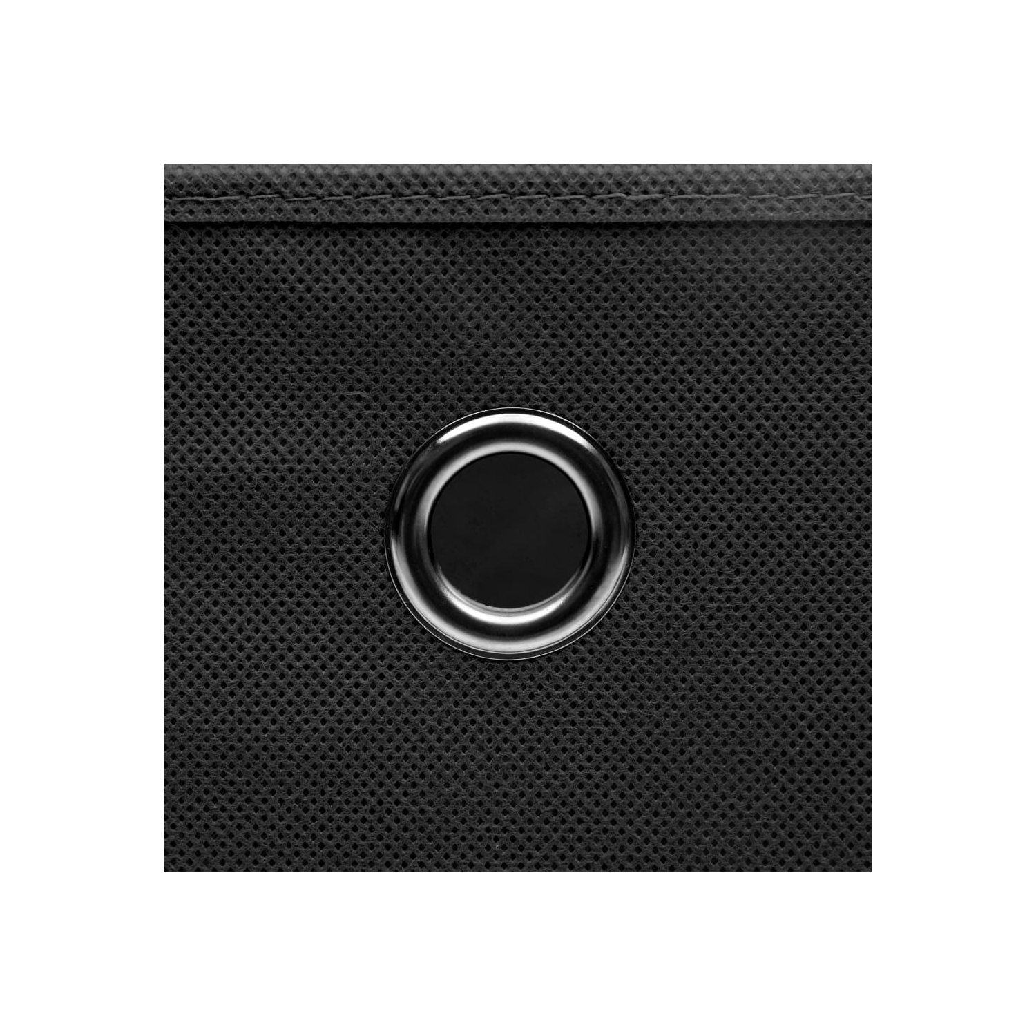 vidaXL Storage Boxes with Covers 10 pcs 28x28x28 cm Black