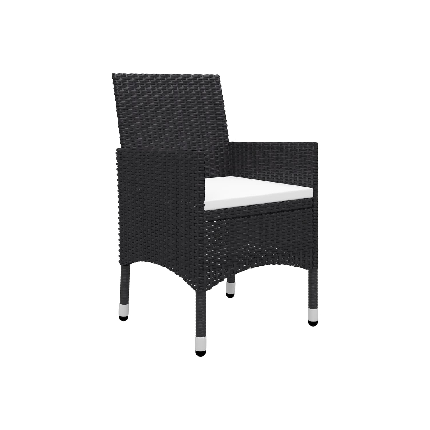 Ensemble de salle à manger 9 pièces vidaXL, noir