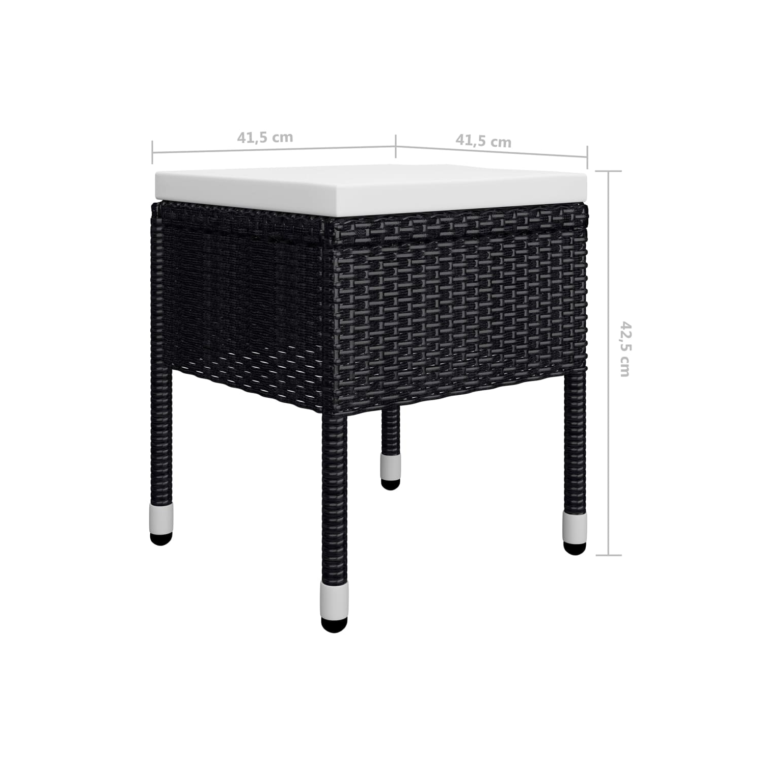 Ensemble de salle à manger 9 pièces vidaXL, noir