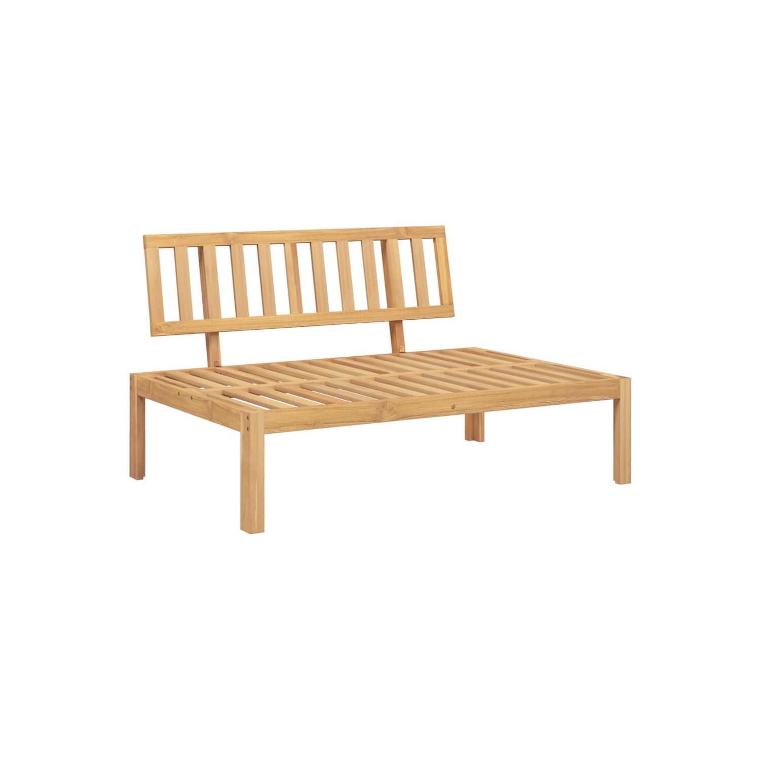 Ensemble de 5 pièces avec canapé-palette et coussins en bois massif d'acacia VidaXL