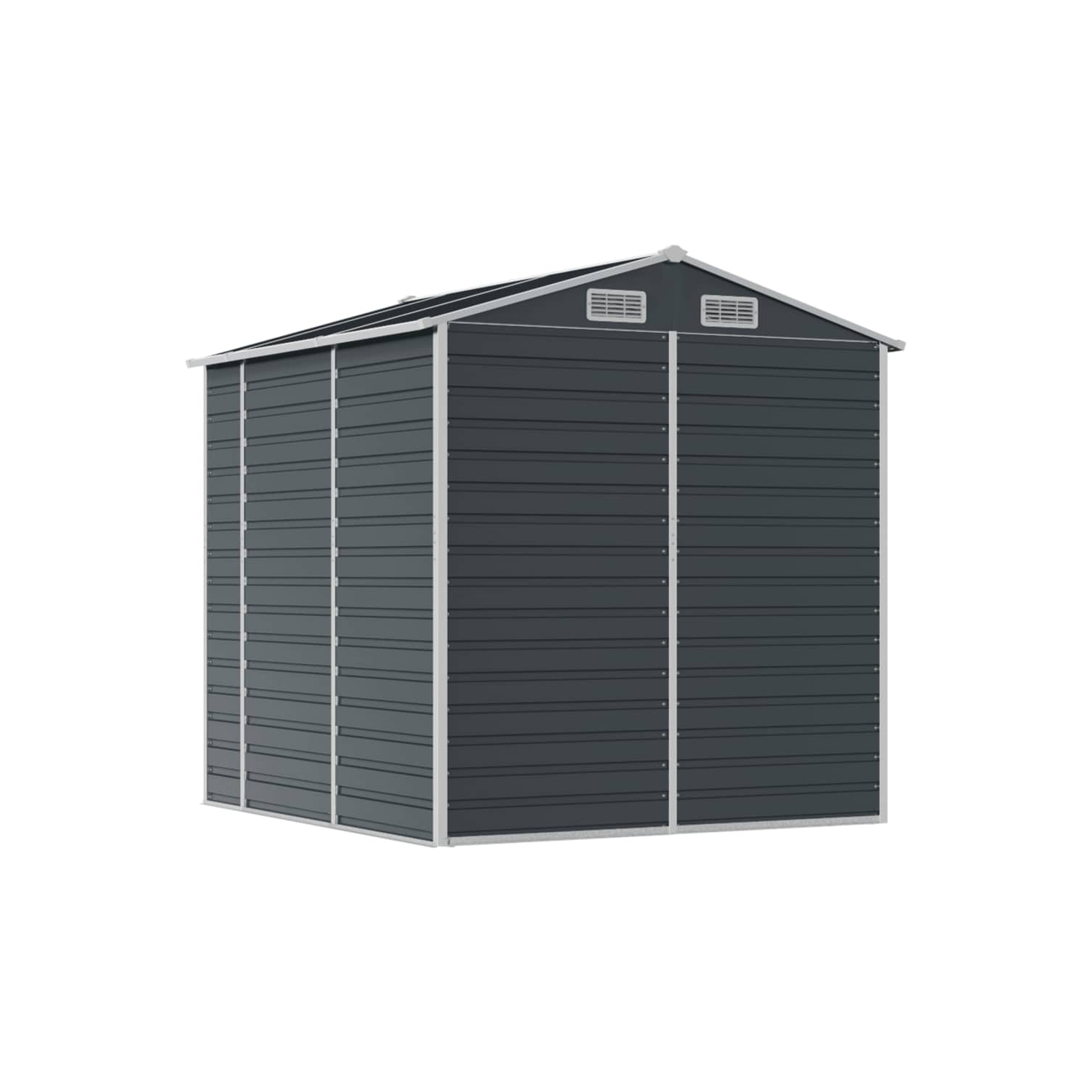 Remise de jardin vidaXL en acier galvanisé 191 x 215 x 198&nbsp;cm anthracite