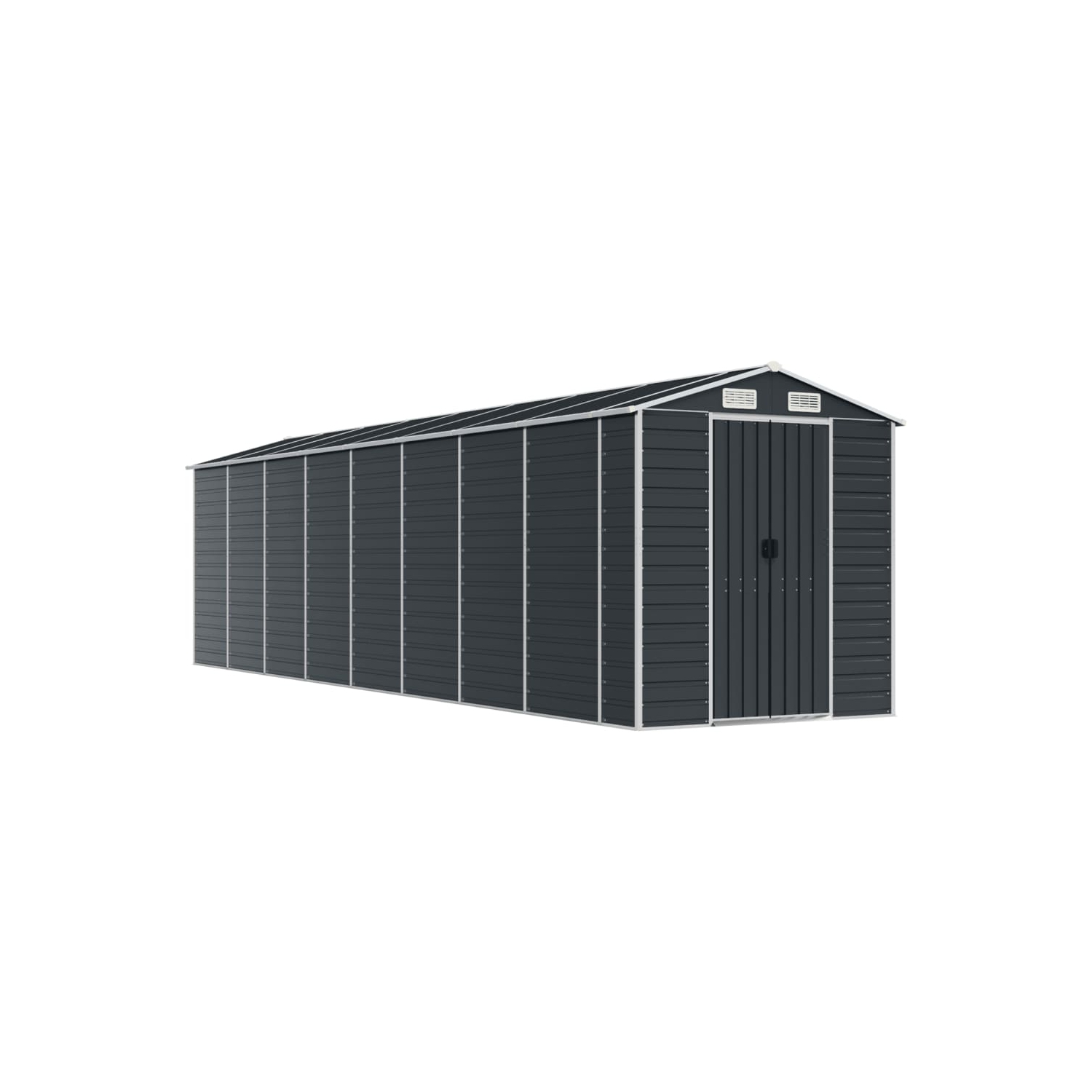 Remise de jardin vidaXL en acier galvanisé 191 x 725 x 198&nbsp;cm anthracite