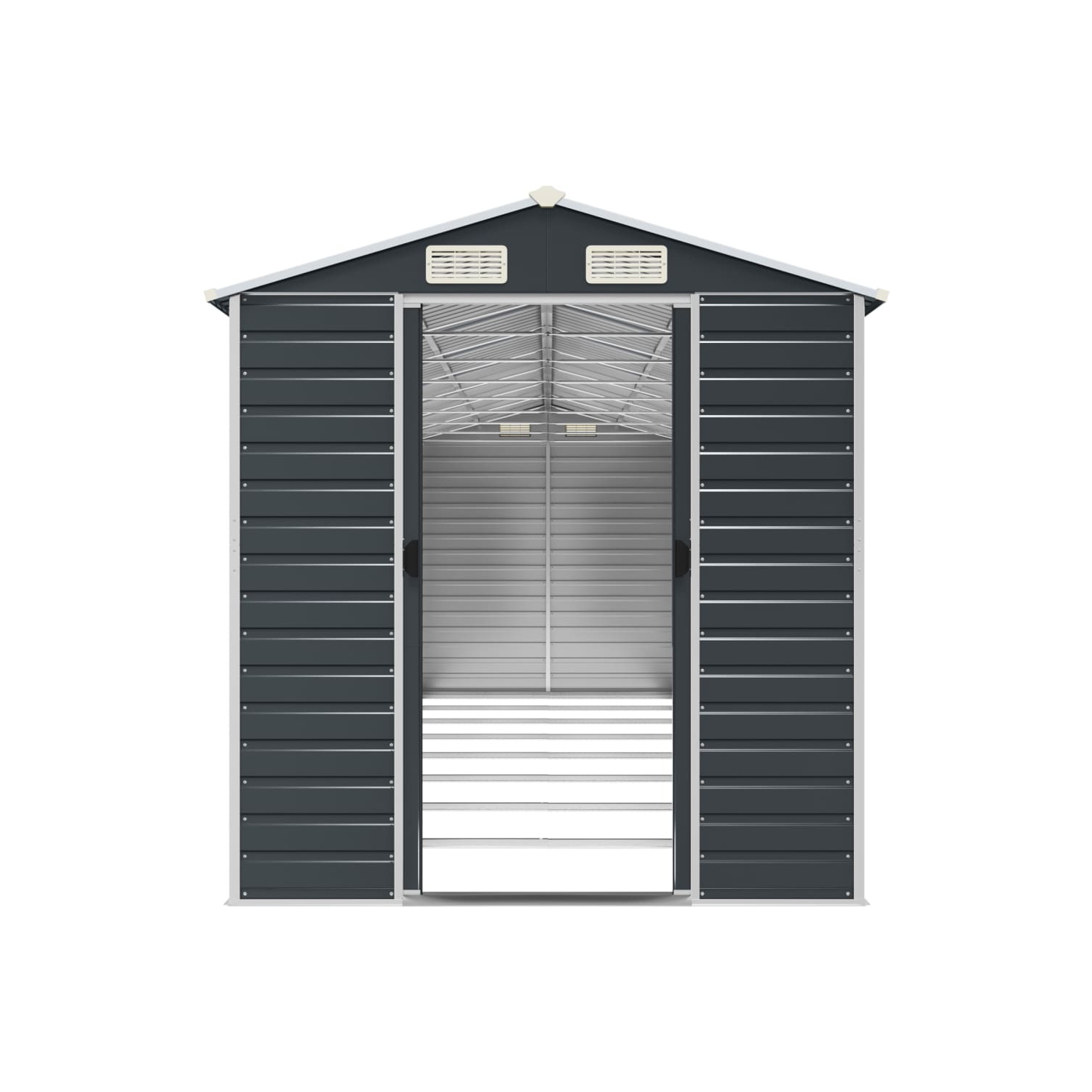 Remise de jardin vidaXL en acier galvanisé 191 x 725 x 198&nbsp;cm anthracite