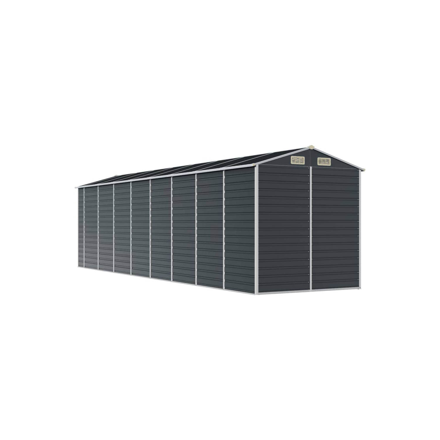 Remise de jardin vidaXL en acier galvanisé 191 x 725 x 198&nbsp;cm anthracite