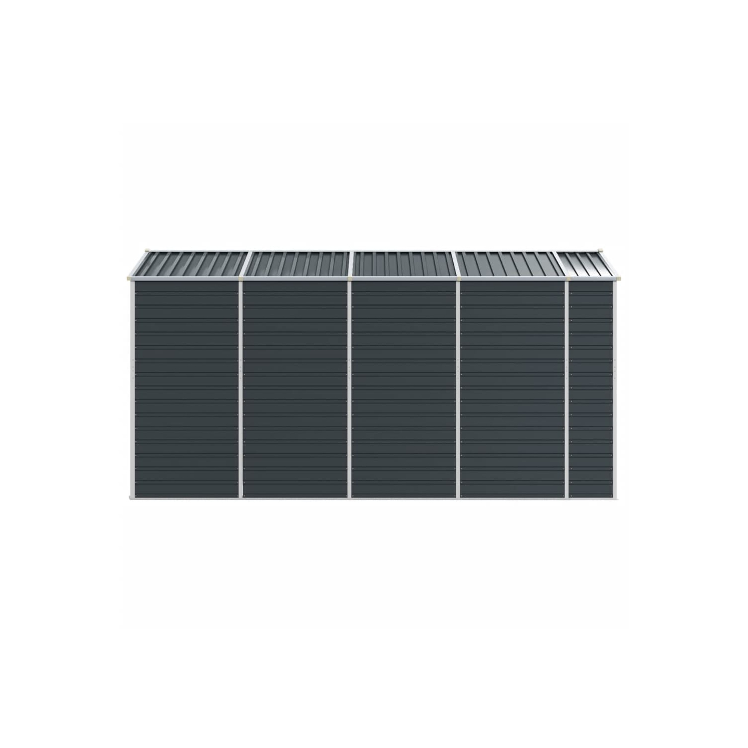 Remise de jardin vidaXL en acier galvanisé 191 x 385 x 198&nbsp;cm anthracite