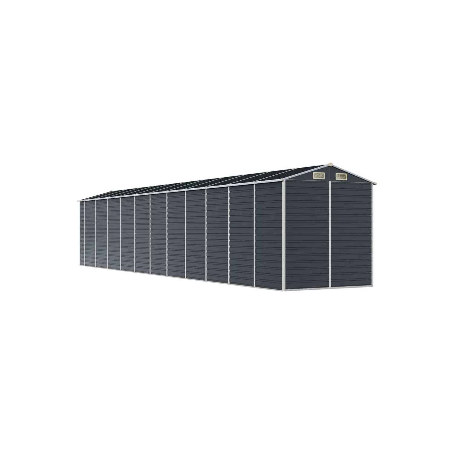 vidaXL Garden Shed Anthracite 191x980x198 cm Galvanised Steel