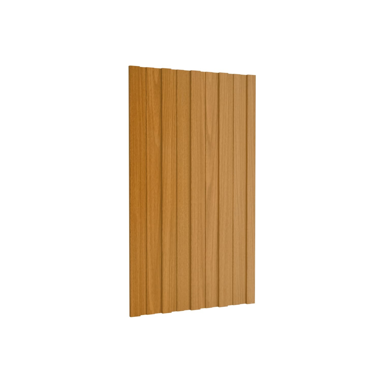 vidaXL Roof Panels 12 pcs Galvanised Steel Light Wood 80x45 cm