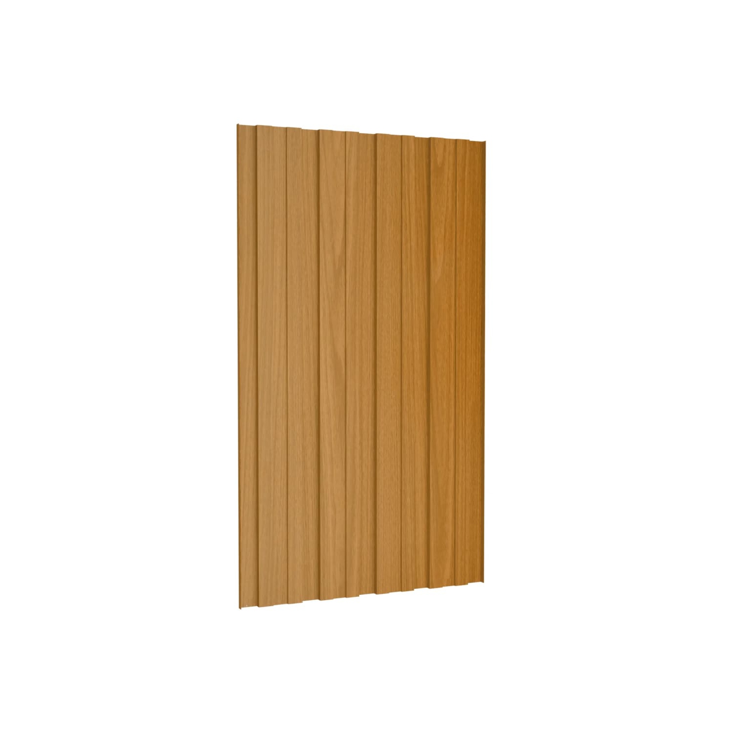 vidaXL Roof Panels 12 pcs Galvanised Steel Light Wood 80x45 cm