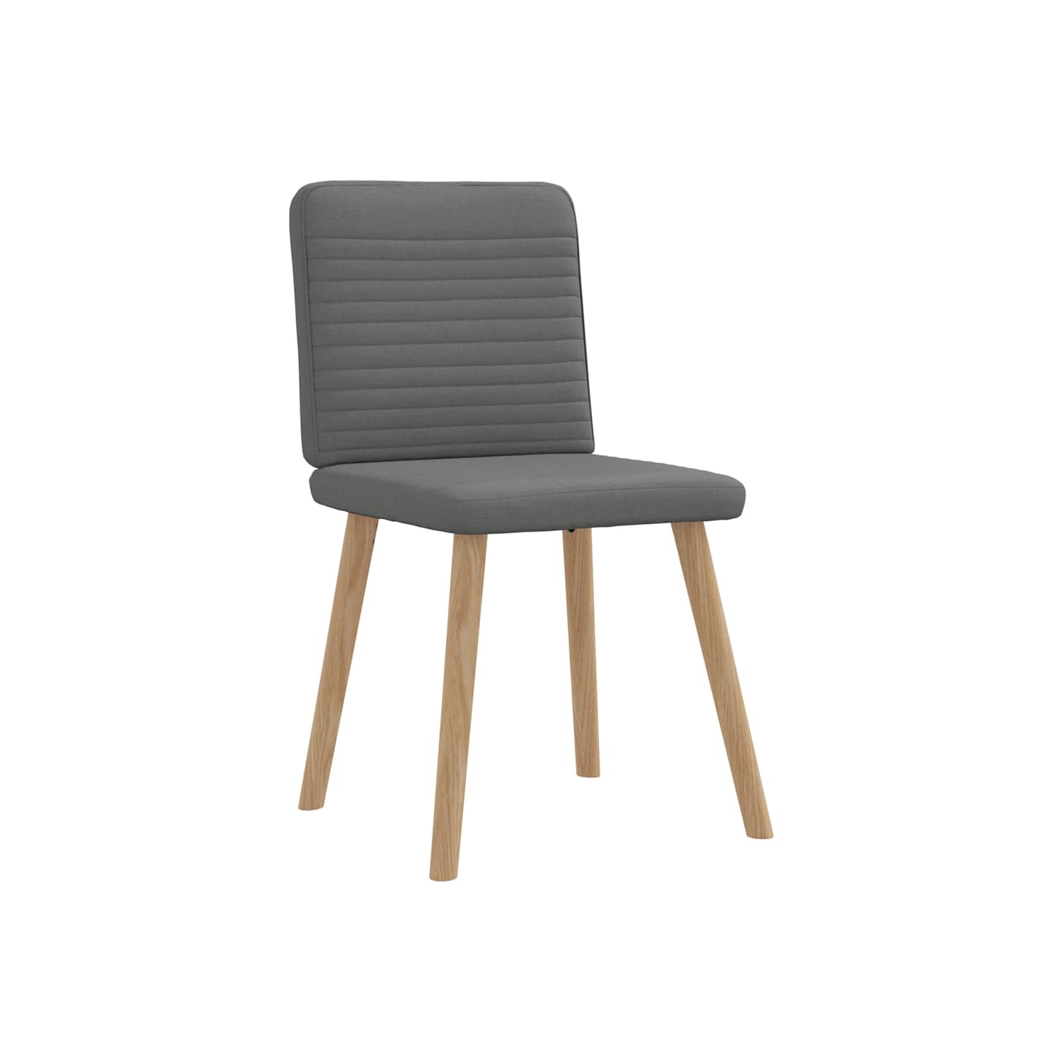 vidaXL Dining Chairs 6 pcs Dark Grey Fabric