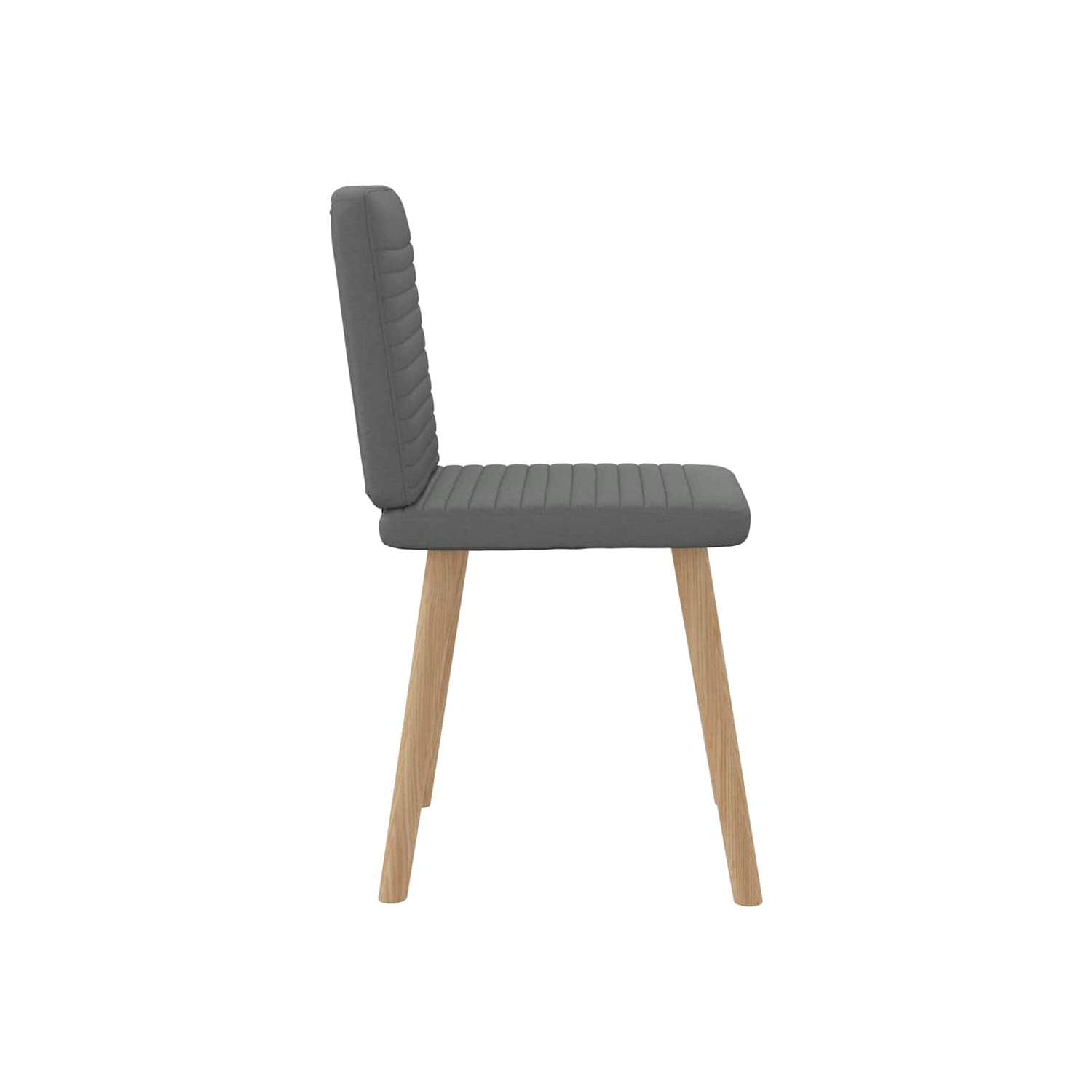 vidaXL Dining Chairs 6 pcs Dark Grey Fabric