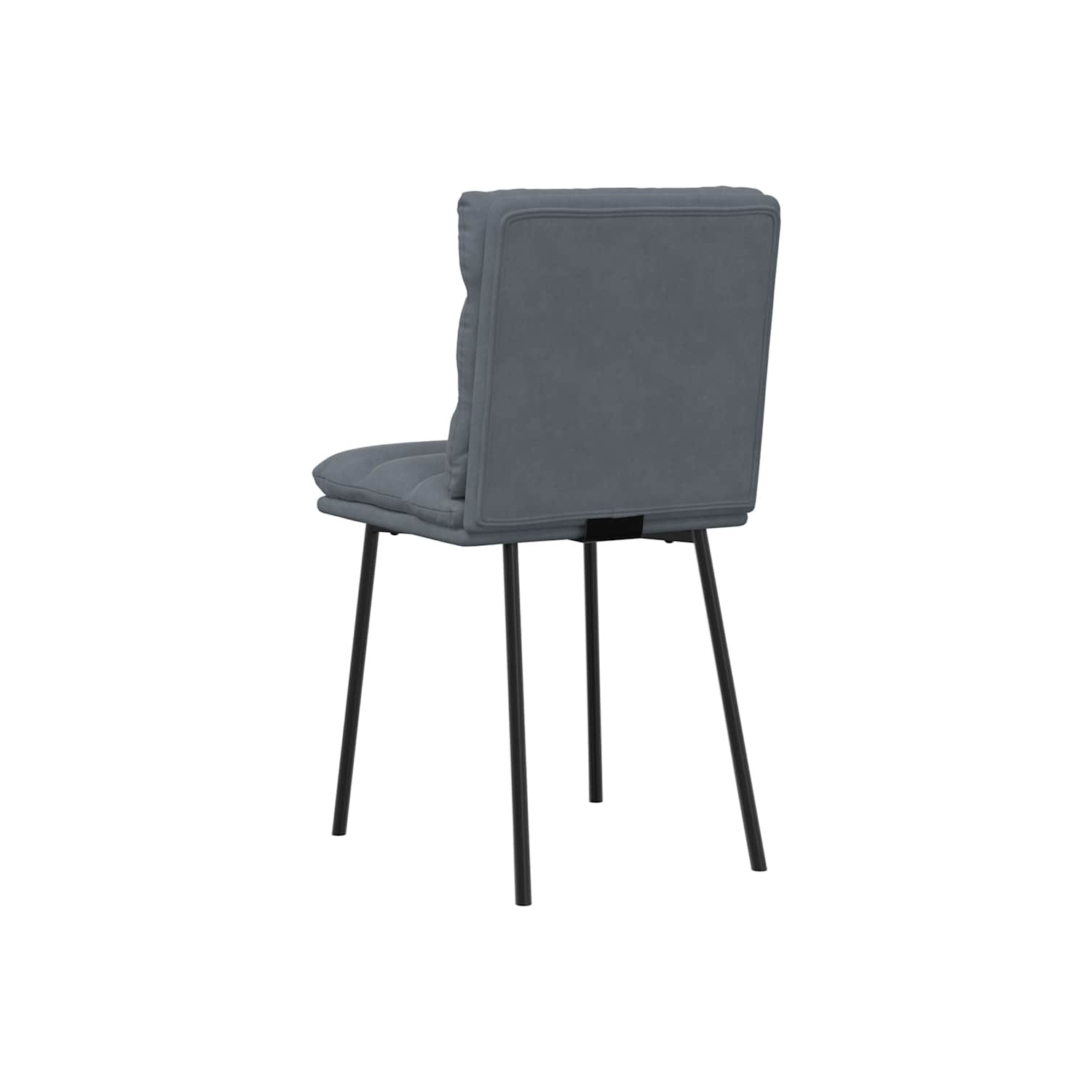 vidaXL Dining Chairs 2 pcs Dark Grey Velvet