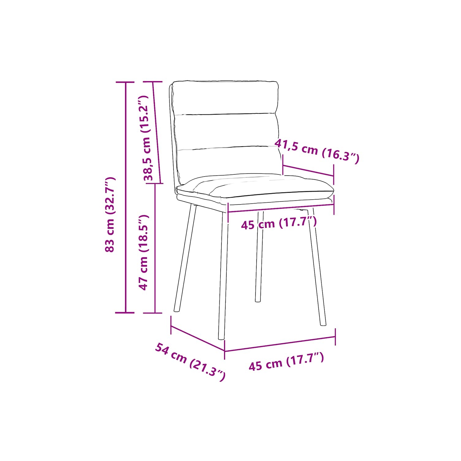 vidaXL Dining Chairs 2 pcs Dark Grey Velvet