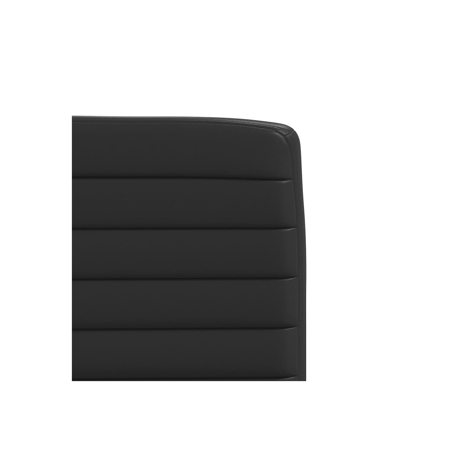 vidaXL Dining Chairs 6 pcs Black Faux Leather