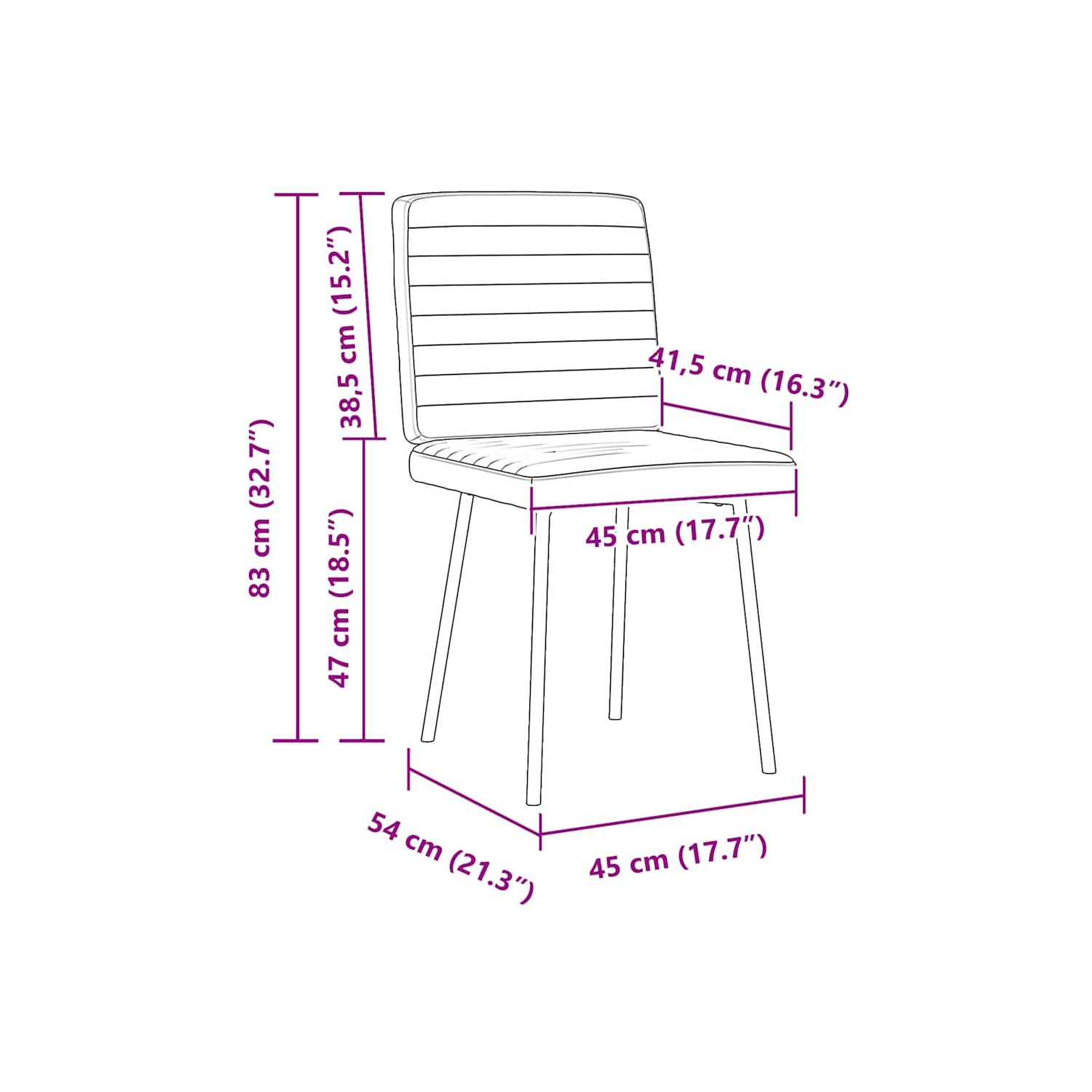 vidaXL Dining Chairs 6 pcs Black Faux Leather