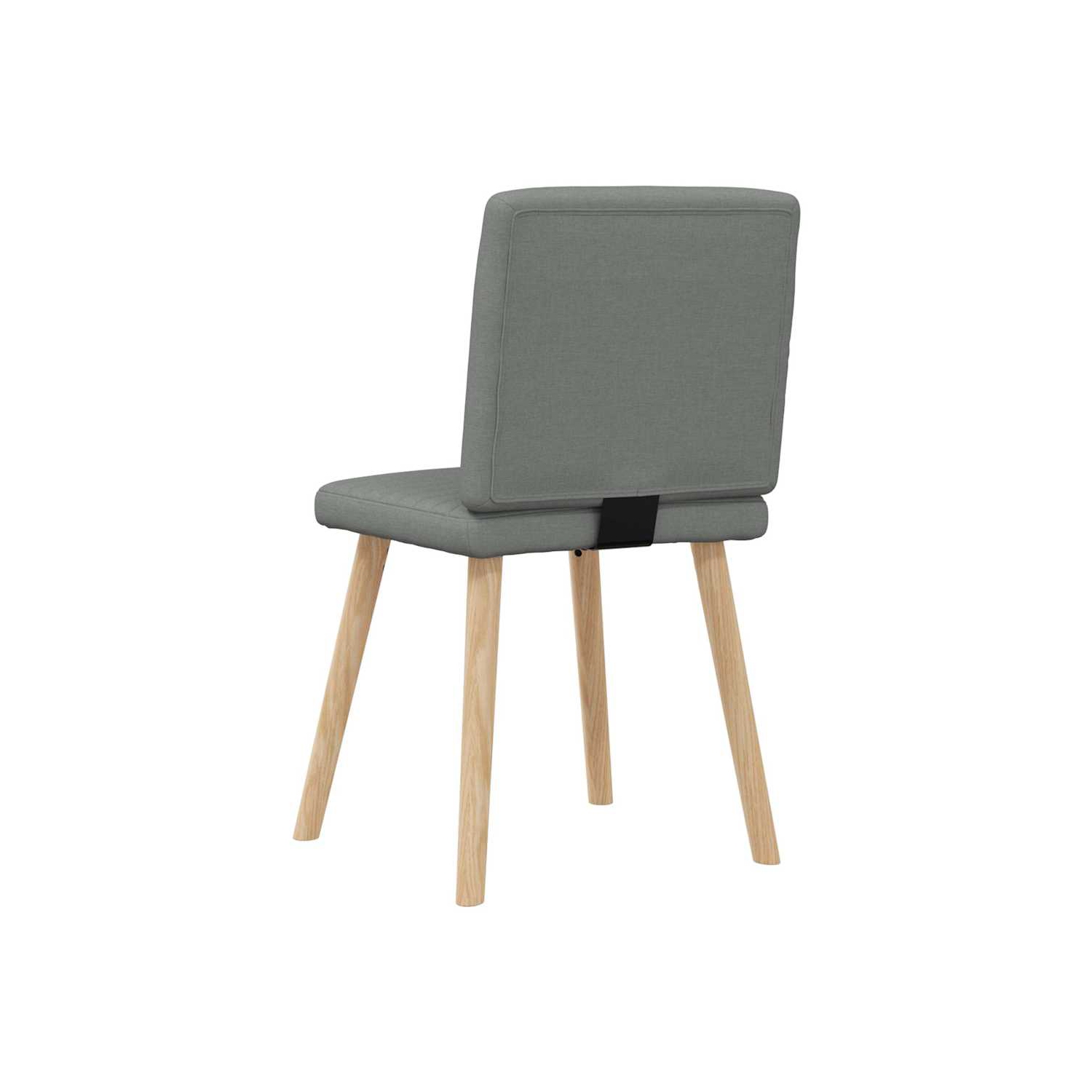 vidaXL Dining Chairs 2 pcs Dark Grey Fabric