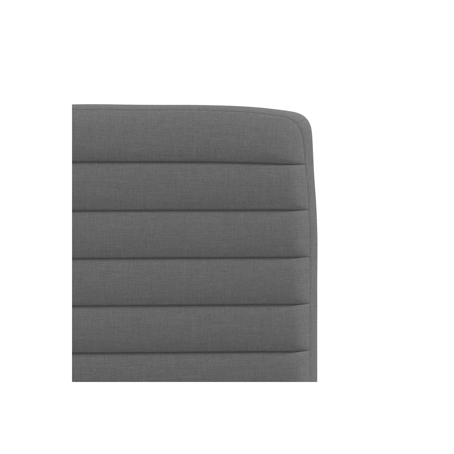 vidaXL Dining Chairs 2 pcs Dark Grey Fabric