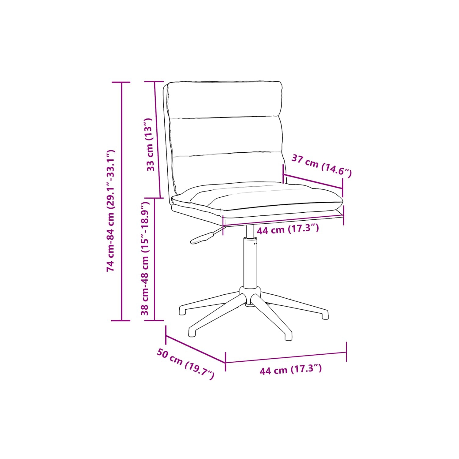 vidaXL Dining Chairs 6 pcs Black Faux Leather