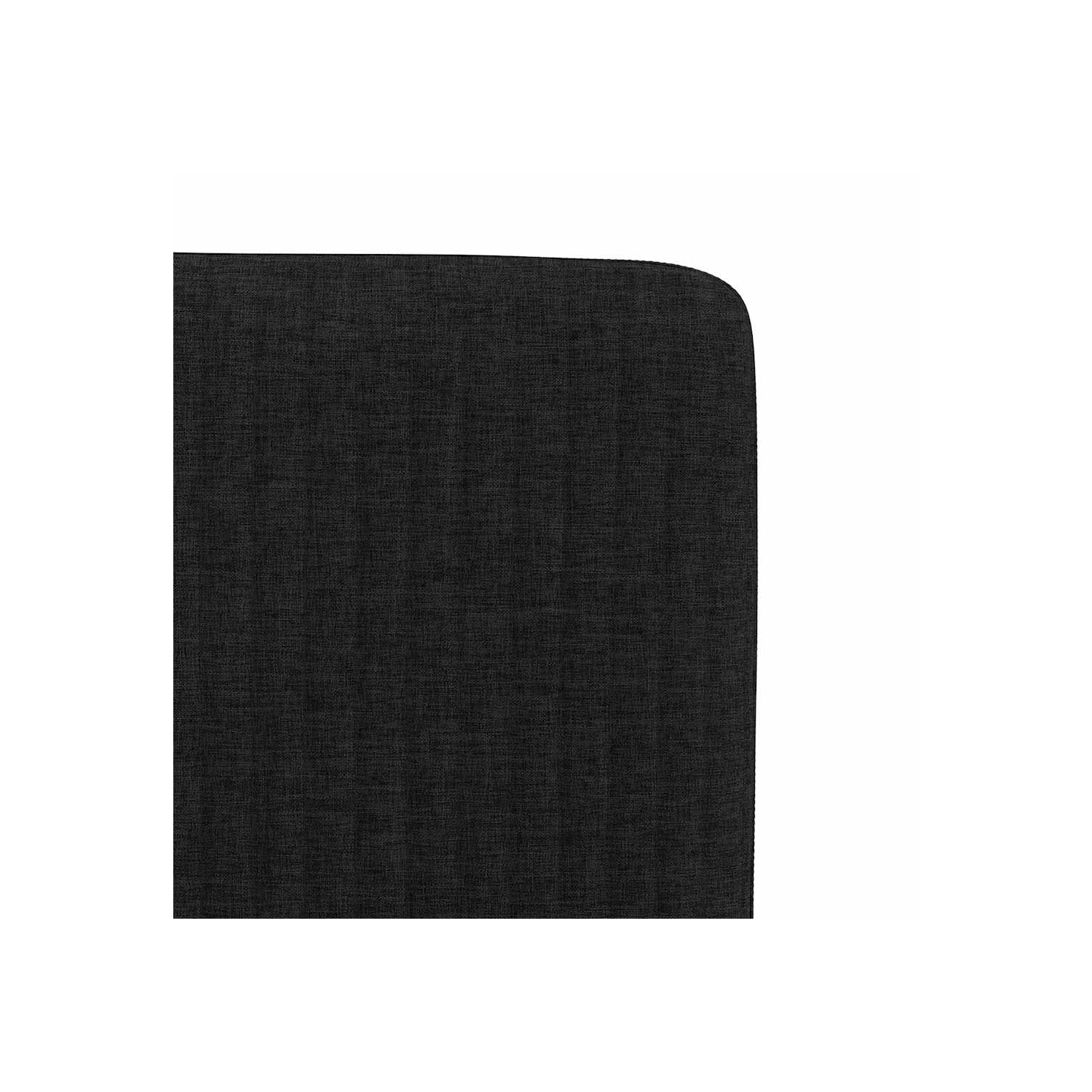 vidaXL Dining Chairs 2 pcs Black Fabric