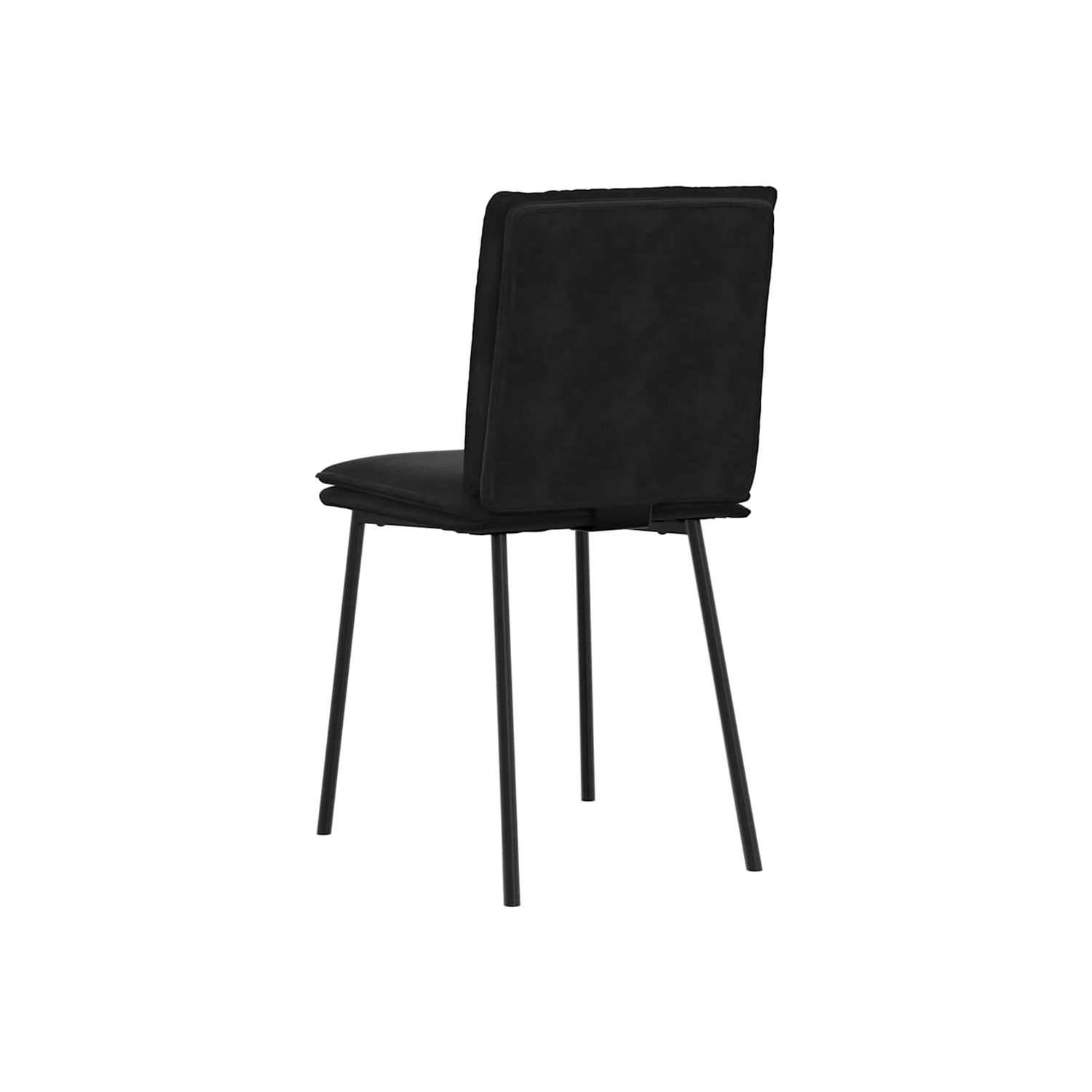 vidaXL Dining Chairs 4 pcs Black Velvet