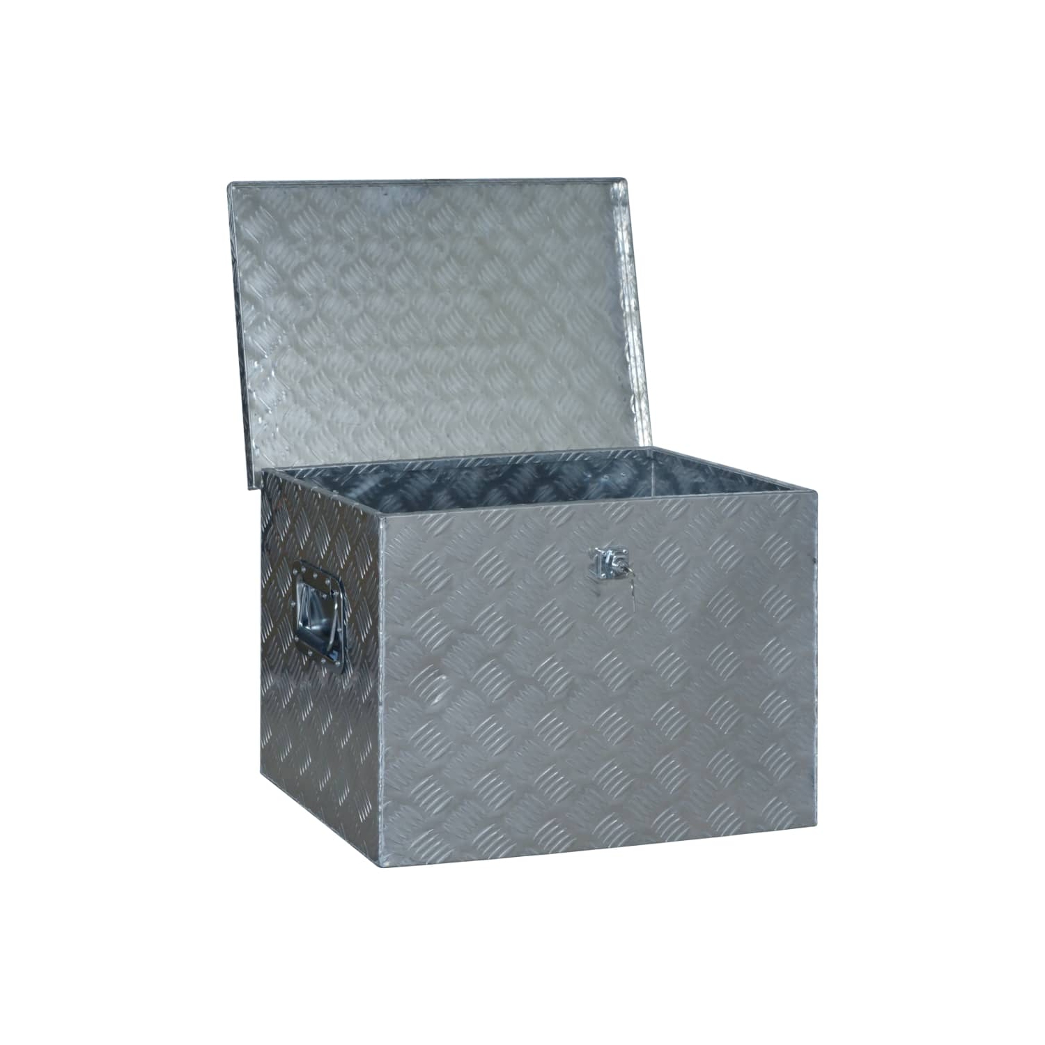 vidaXL Aluminium Box 610x430x455 mm Silver
