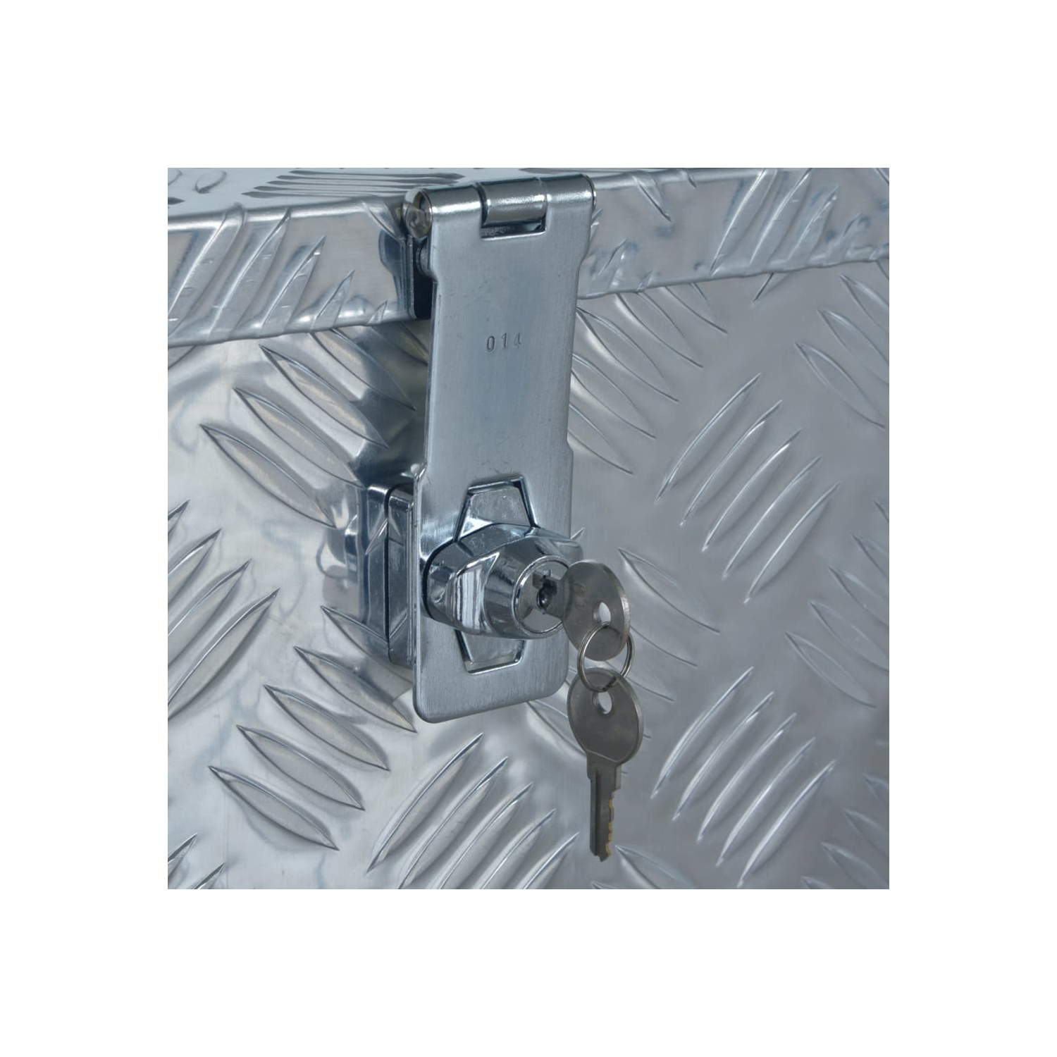 vidaXL Aluminium Box 610x430x455 mm Silver