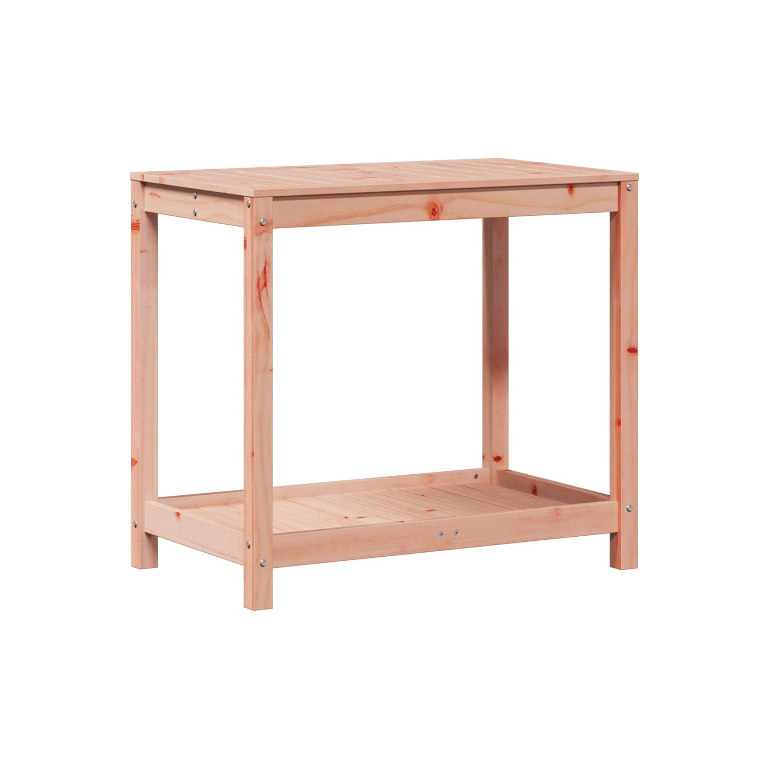 Table d'empotage vidaXL avec tablette 82.5 x 50 x 75&nbsp;cm en bois massif Douglas