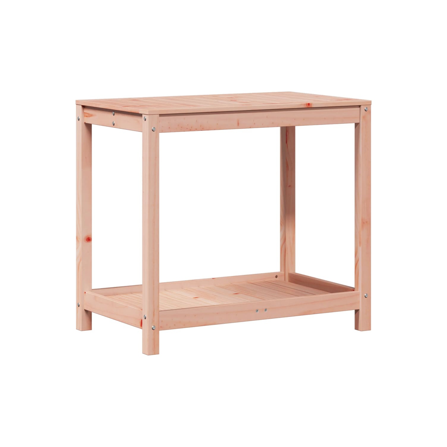 Table d'empotage vidaXL avec tablette 82.5 x 50 x 75 cm en bois massif Douglas