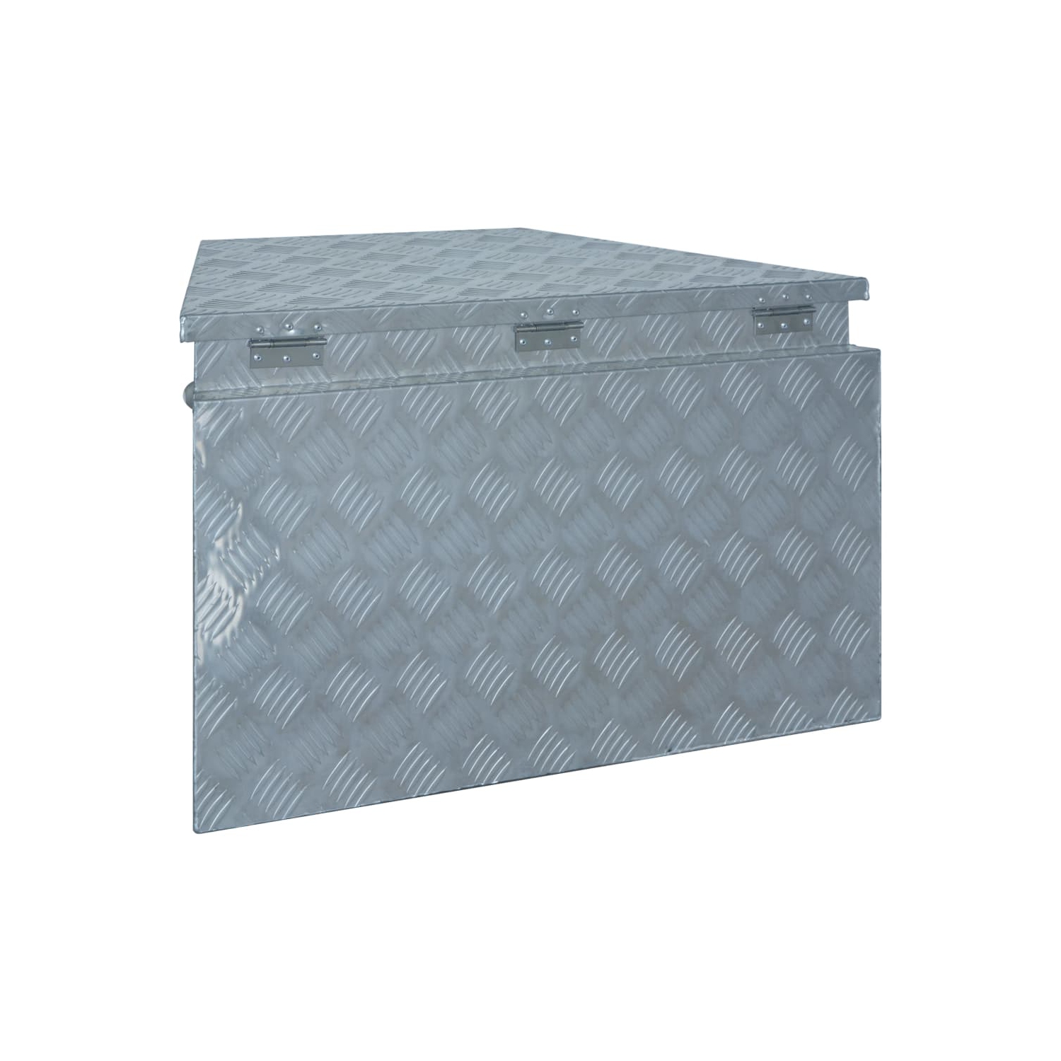 vidaXL Aluminium Box 737/381x410x460 mm Silver