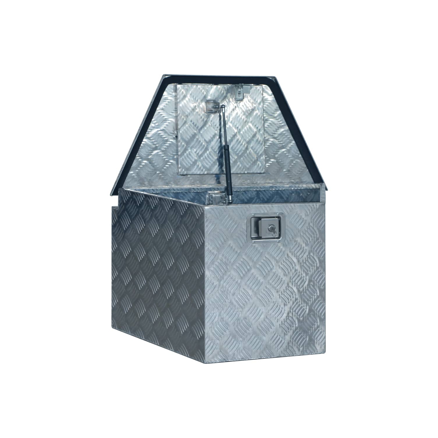 vidaXL Aluminium Box 737/381x410x460 mm Silver